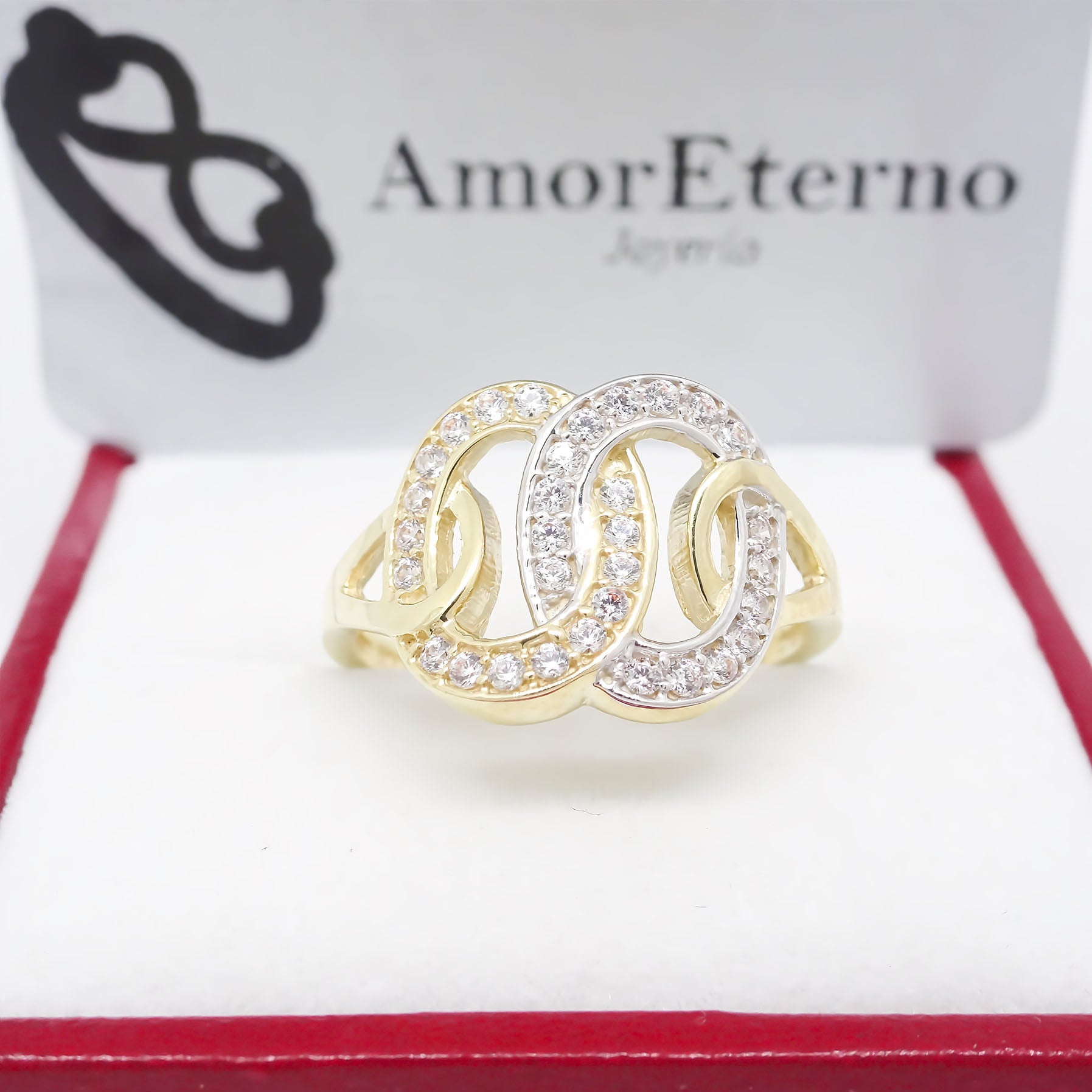 Amor Eterno - Anillo Ovale / Oro 14k Solido