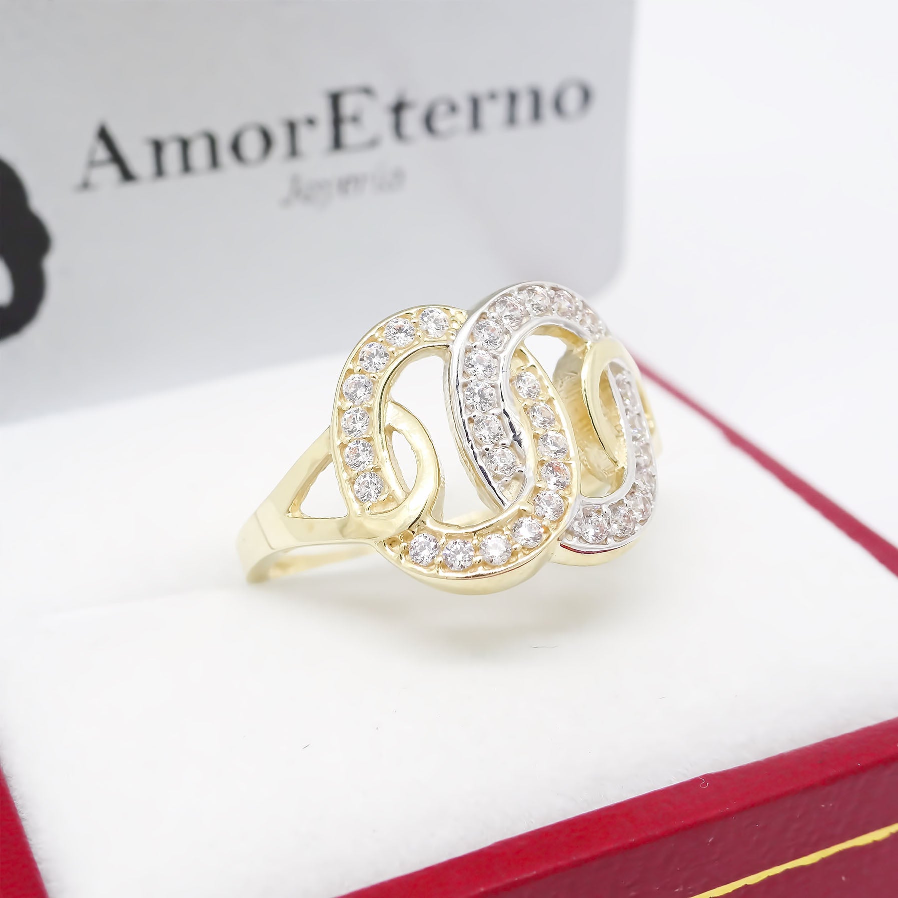 Amor Eterno - Anillo Ovale / Oro 10k Solido