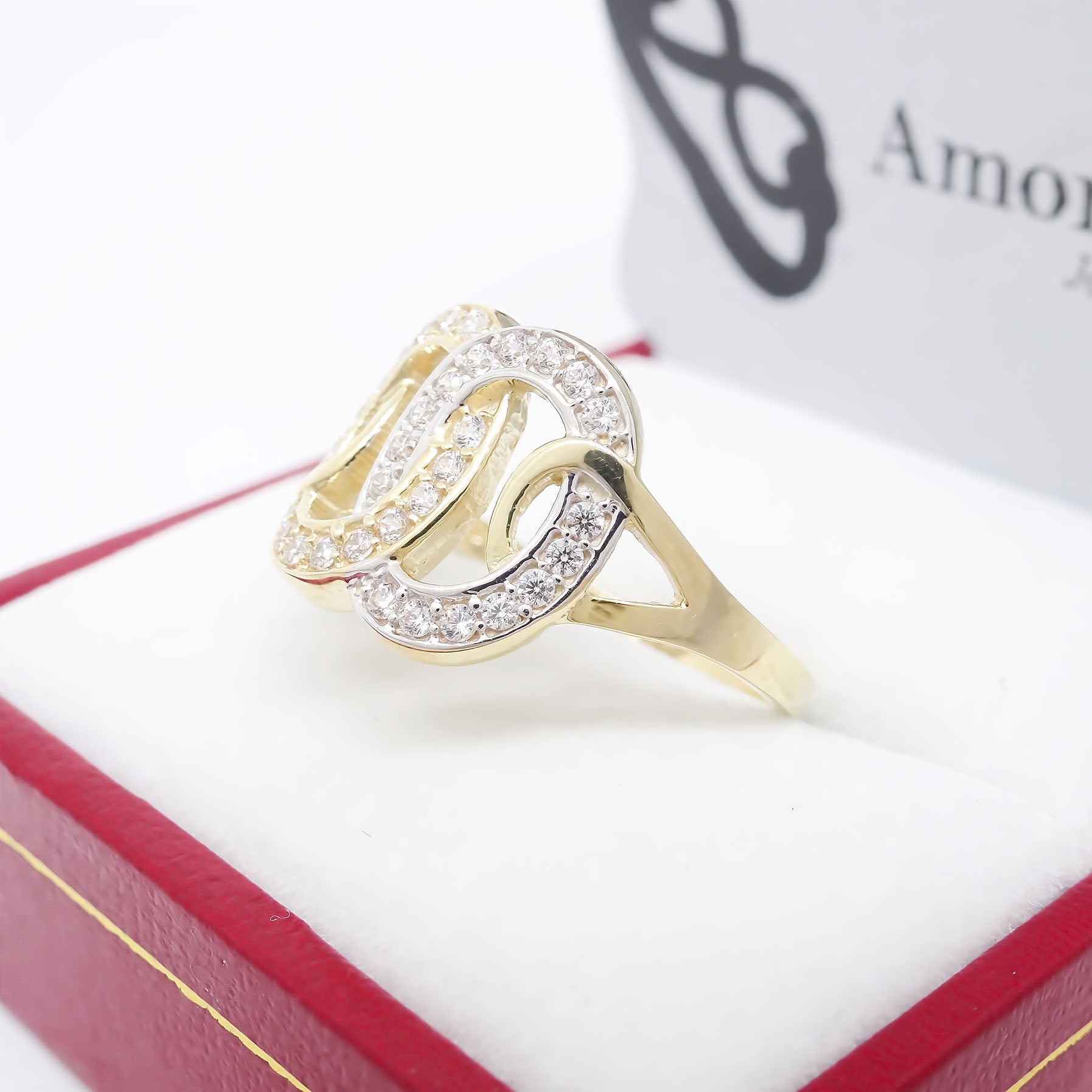 Amor Eterno - Anillo Ovale / Oro 10k Solido