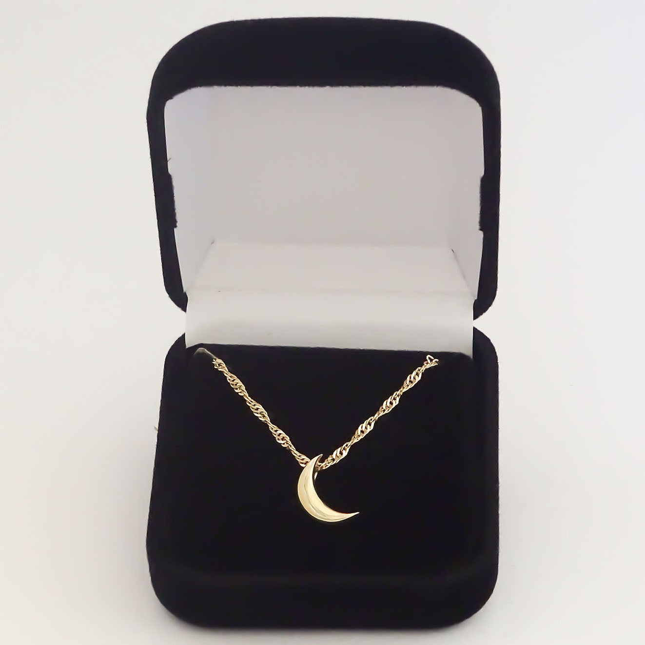 Amor Eterno - Dije Luna Basic / Oro Sólido 10k