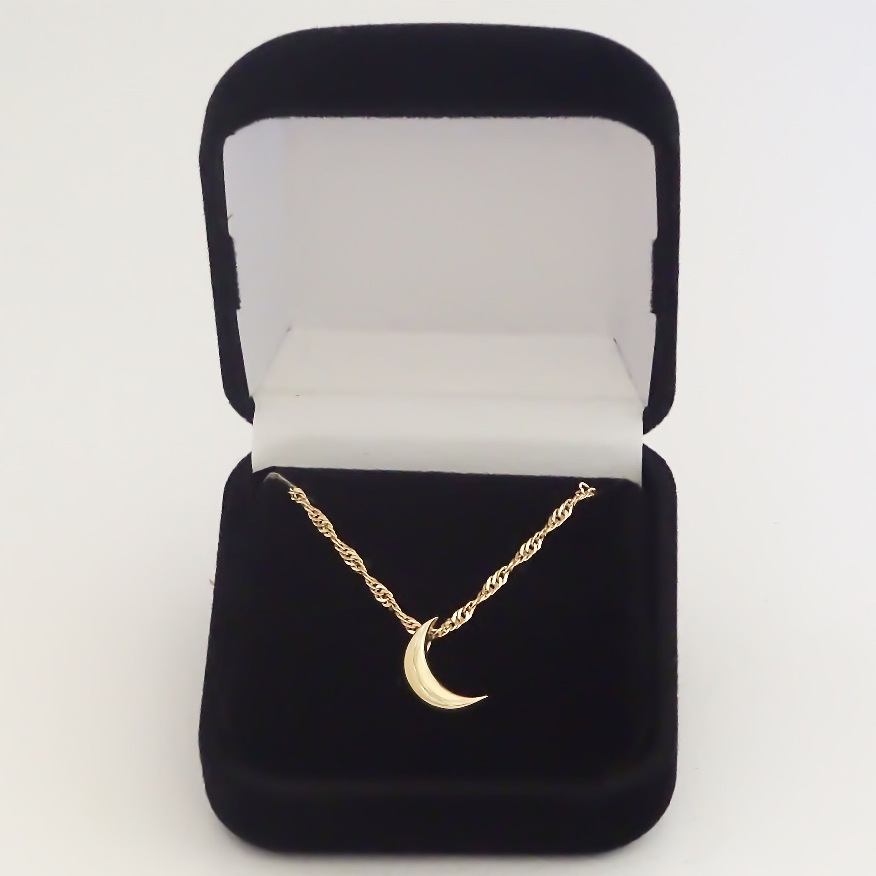 Amor Eterno - Dije Luna Basic / Oro Sólido 10k