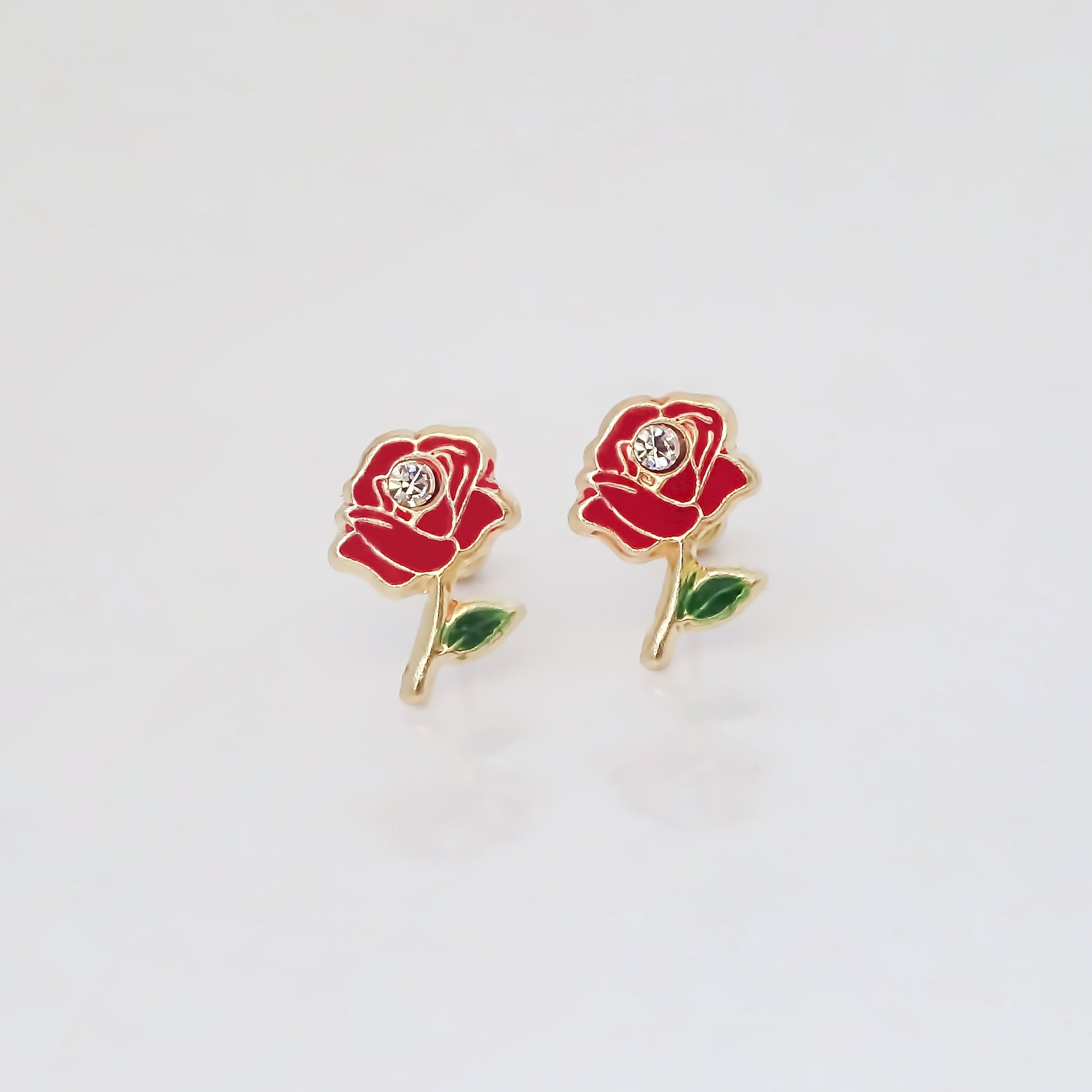 Amor Eterno - Broqueles Rosa Candy Aretes / Oro 10k