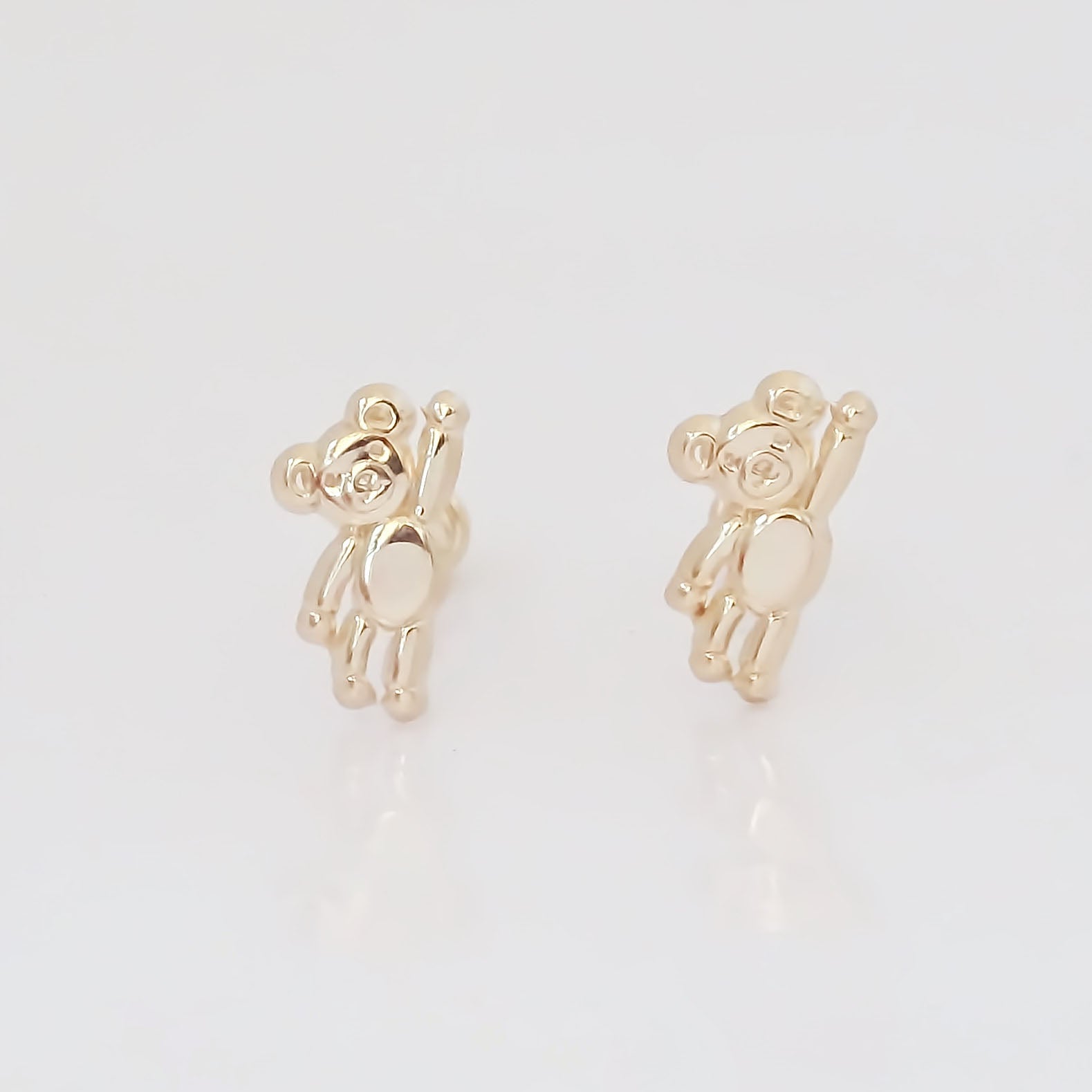 Amor Eterno - Broqueles Teddy / Aretes / Oro 10k