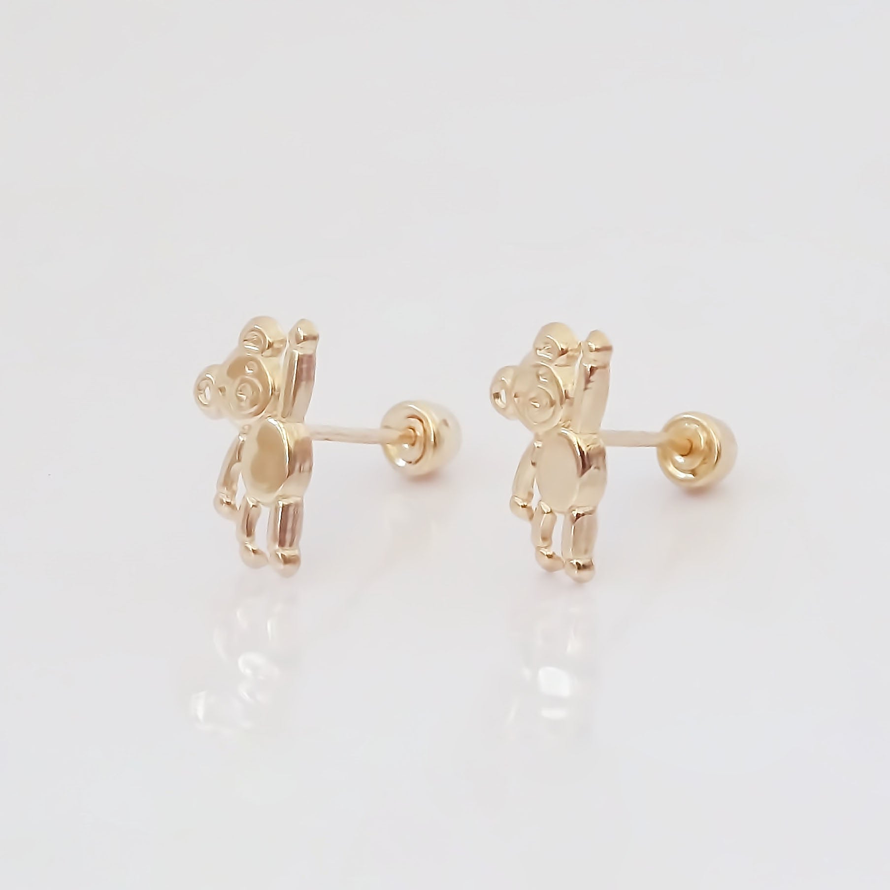 Amor Eterno - Broqueles Teddy / Aretes / Oro 10k