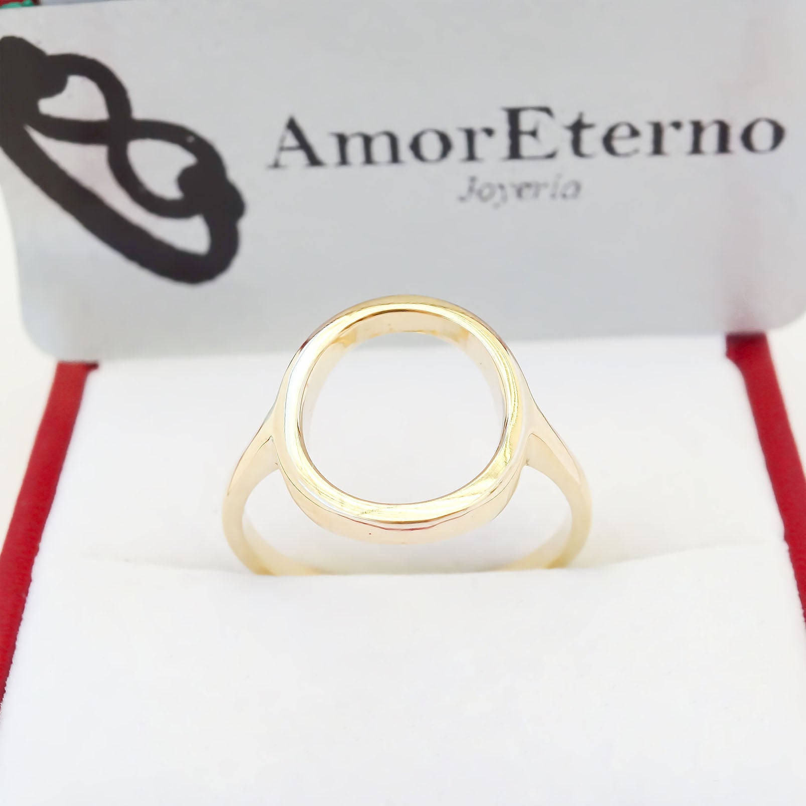 Amor Eterno - Anillo Larissa / Oro 10k Sólido