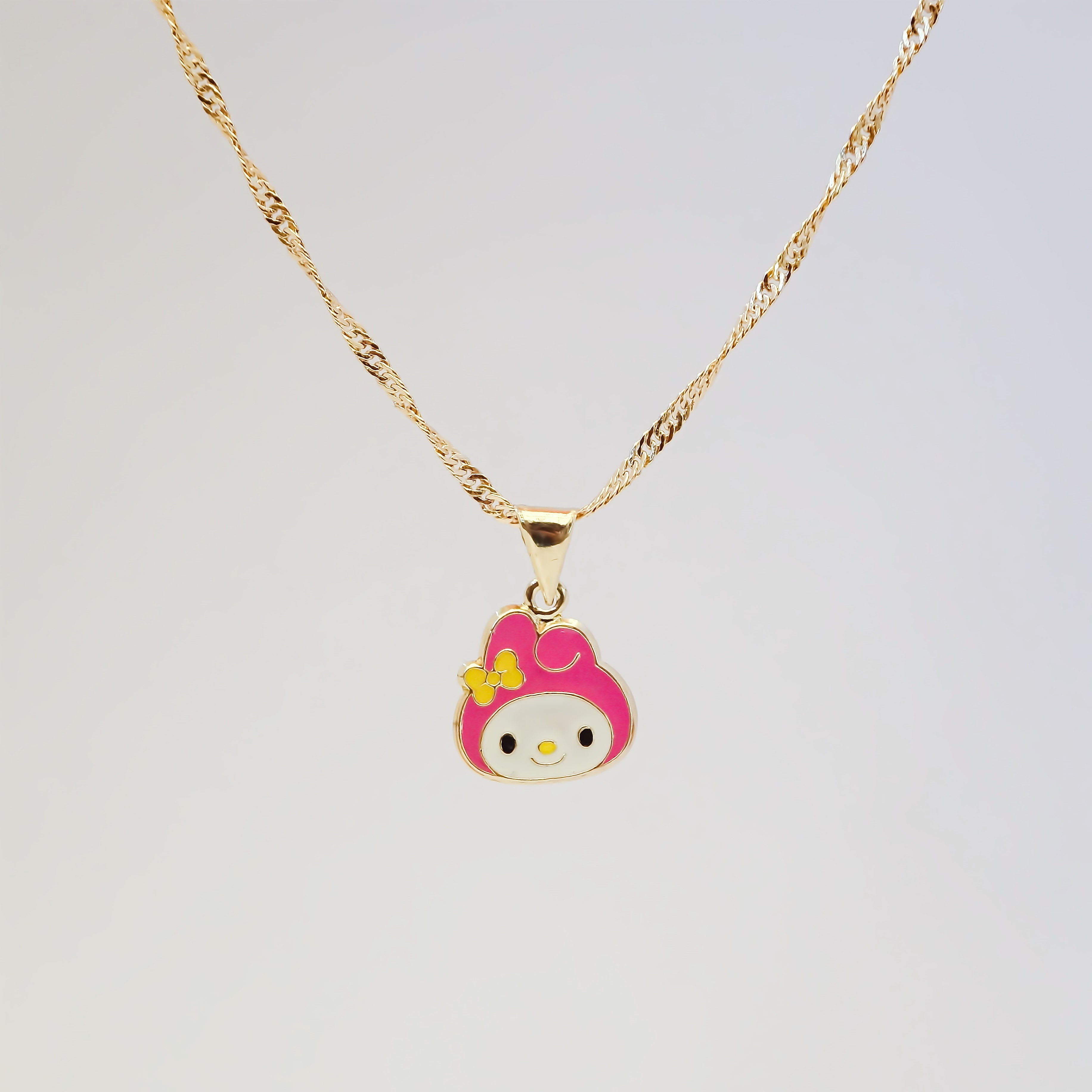 Amor Eterno - Dije My Melody Carita / Oro Sólido 10k