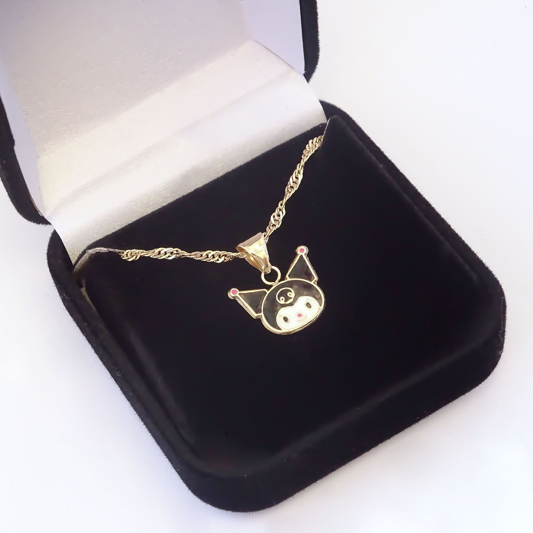 Amor Eterno - Dije Kuromi Carita / Oro Sólido 10k