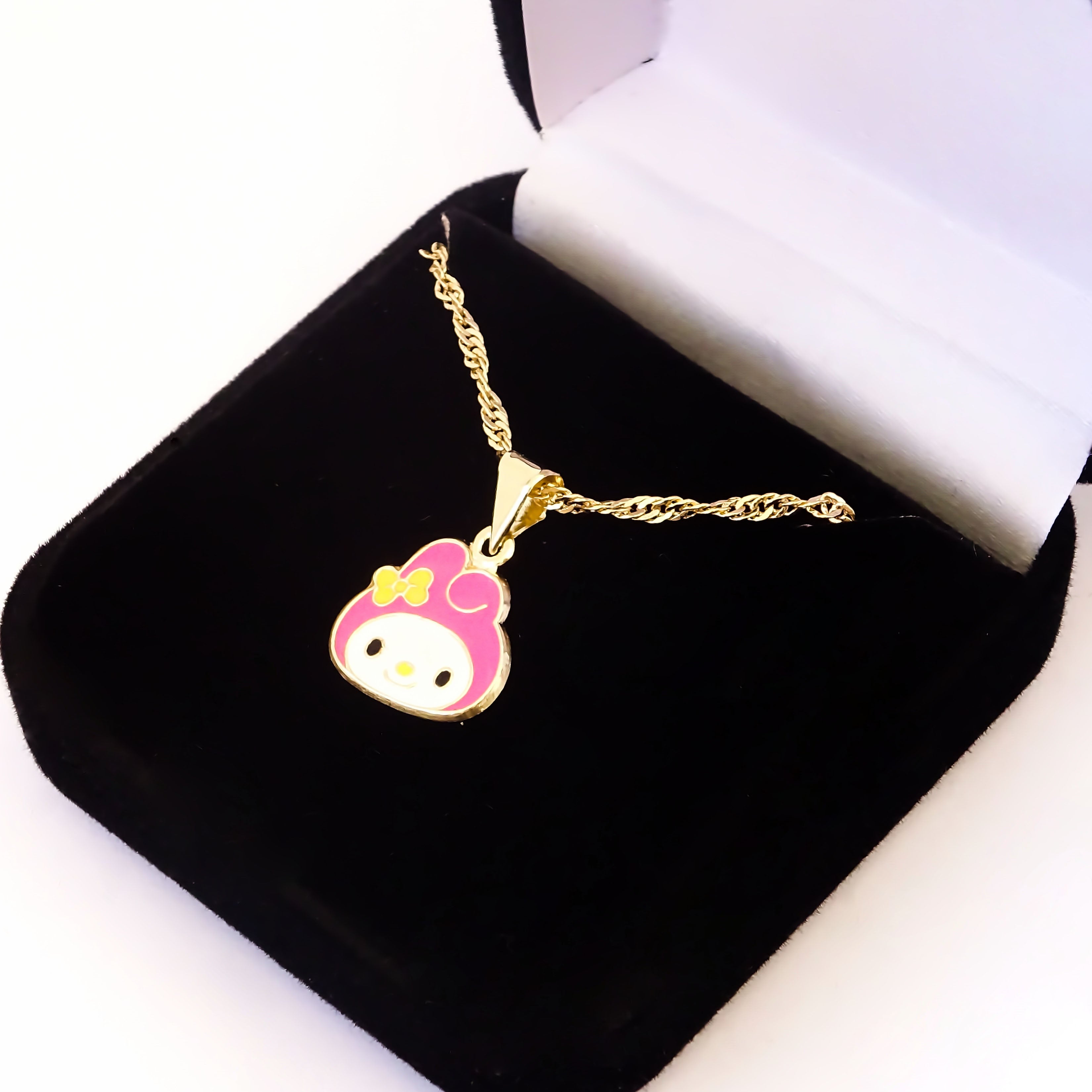 Amor Eterno - Dije My Melody Carita / Oro Sólido 10k