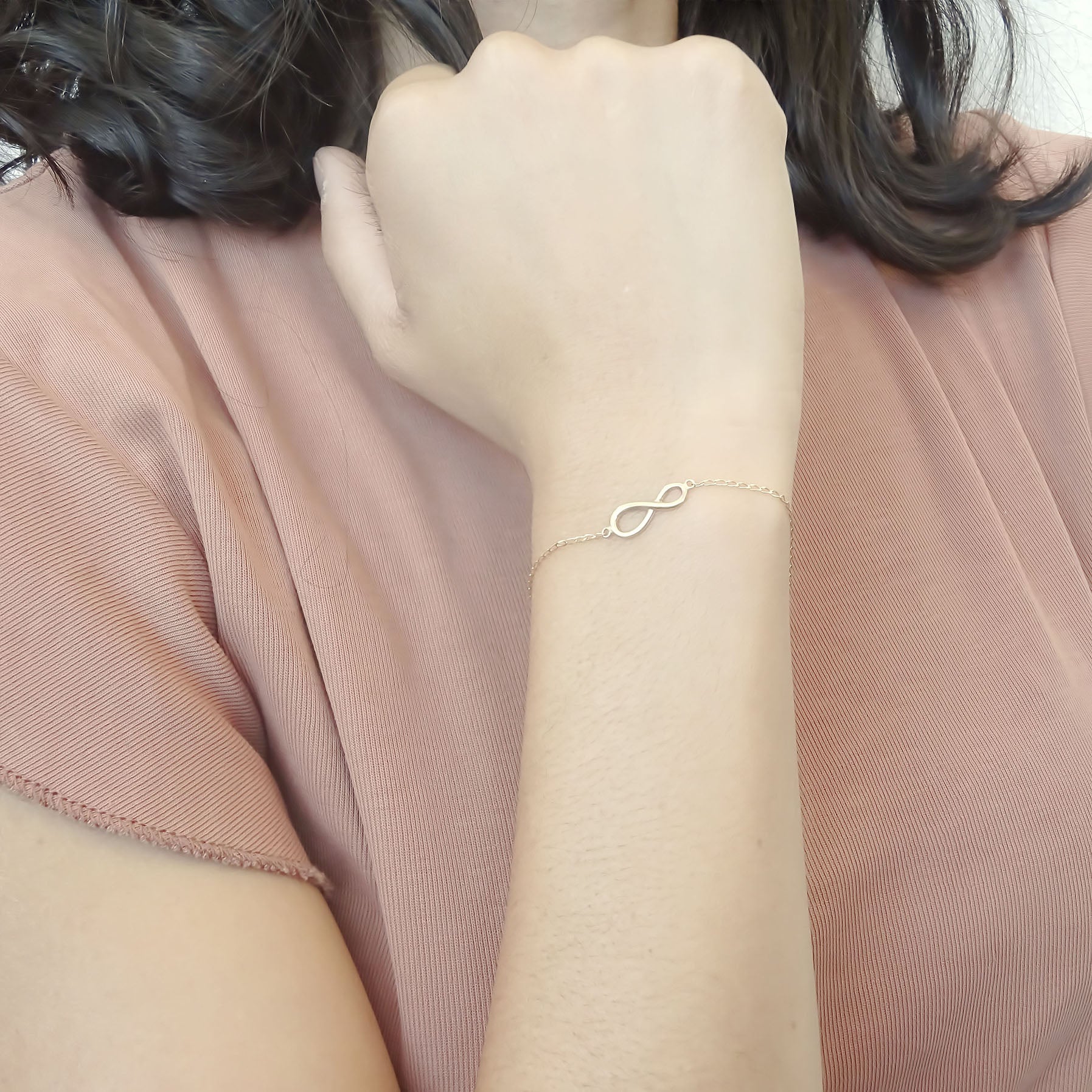 Amor Eterno - Pulsera Infinito / Oro Sólido 10k