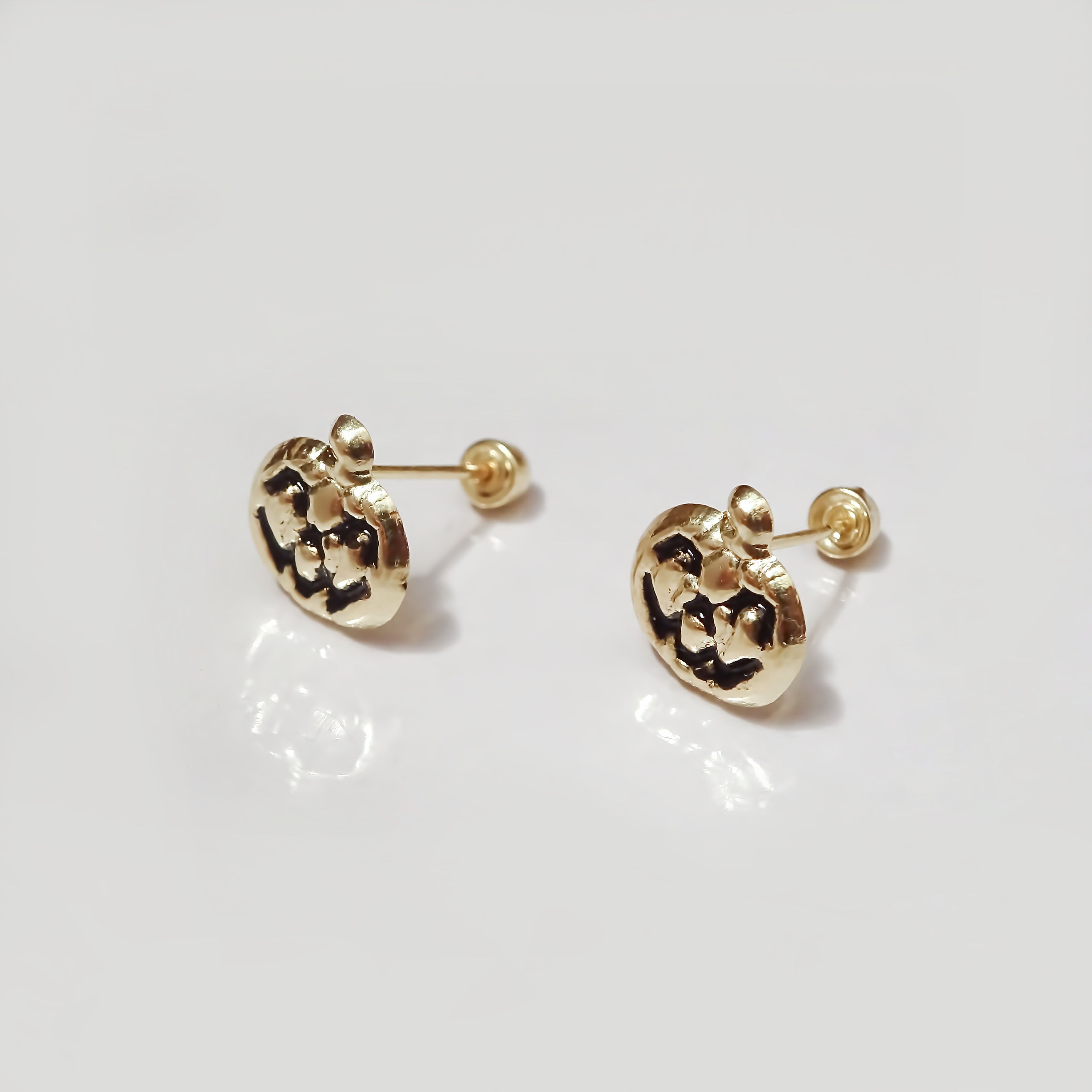 Amor Eterno - Broqueles Calabaza / Aretes / Oro 10k