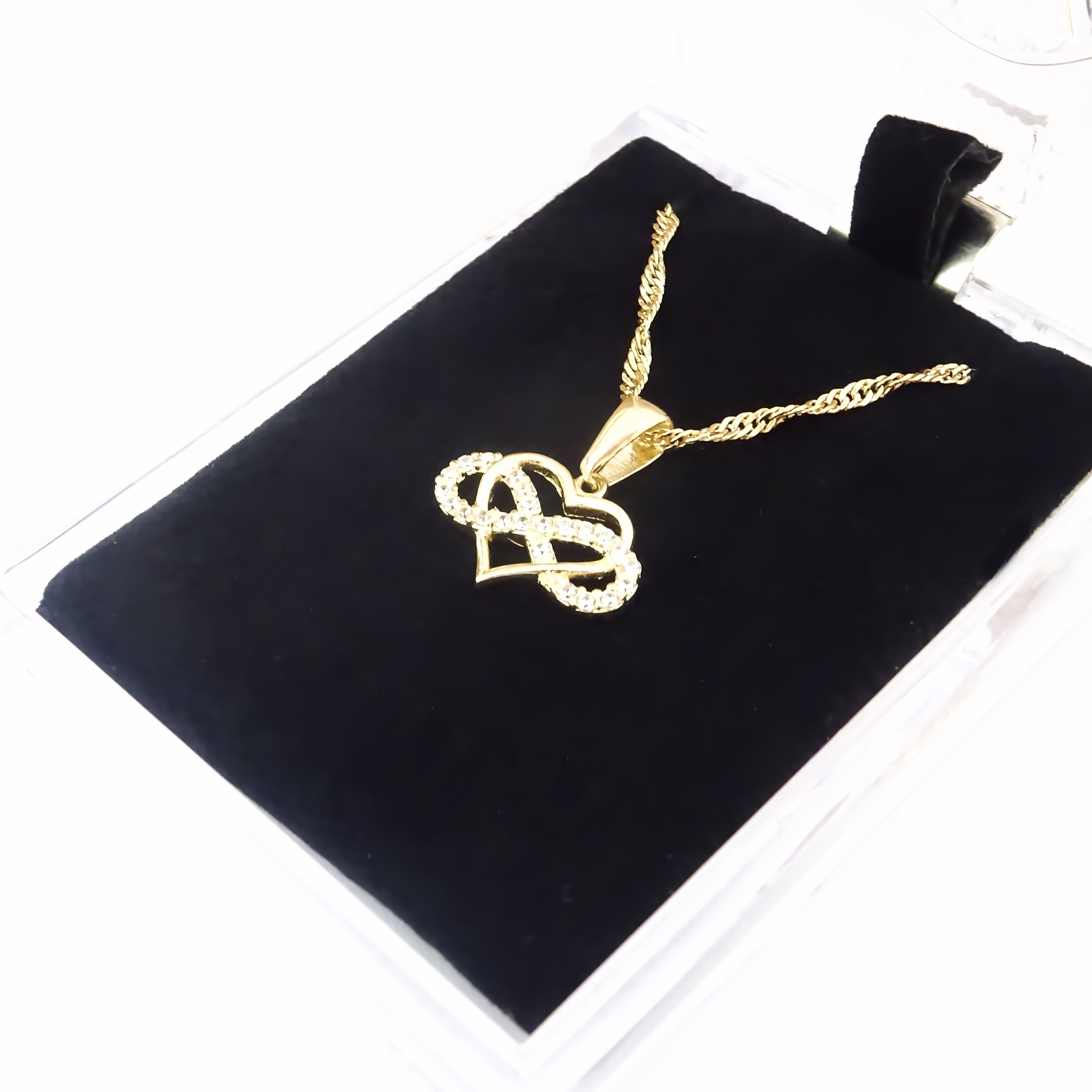 Amor Eterno - Dije Corazón Eterno / Oro Sólido 10k