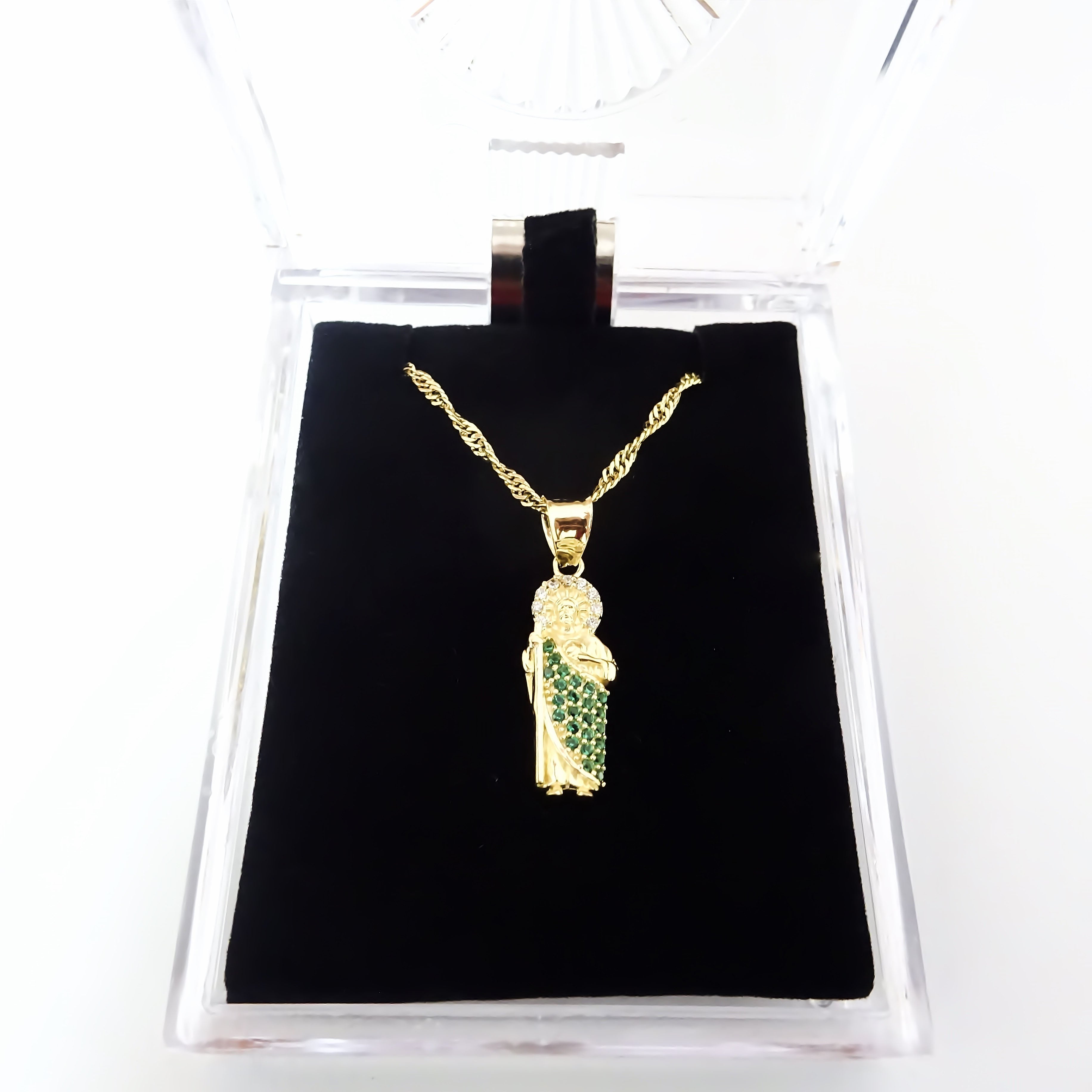 Amor Eterno - Dije San Judas Tadeo / Oros Sólido 10k