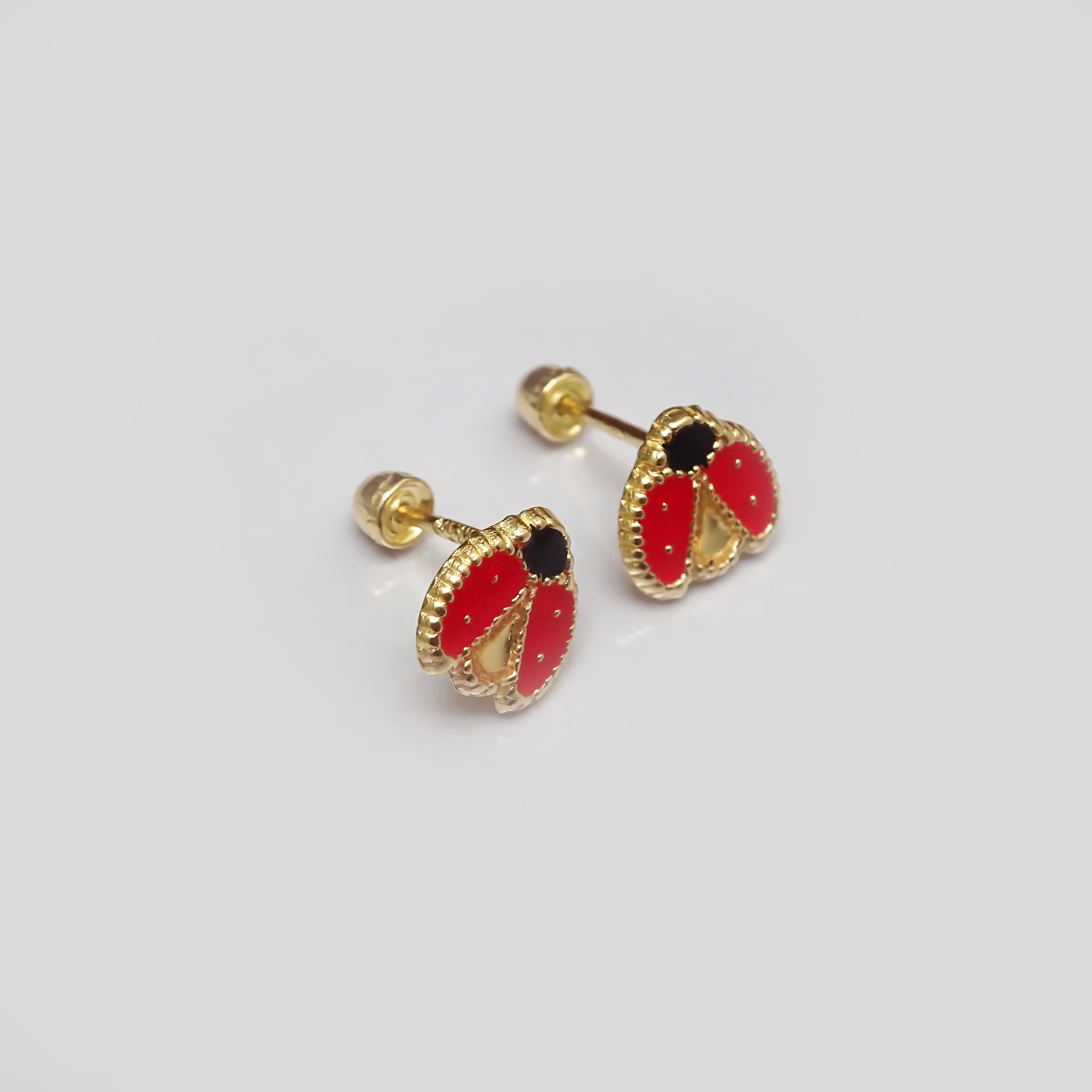 Amor Eterno - Broqueles Catarina Fly Aretes / Oro 10k