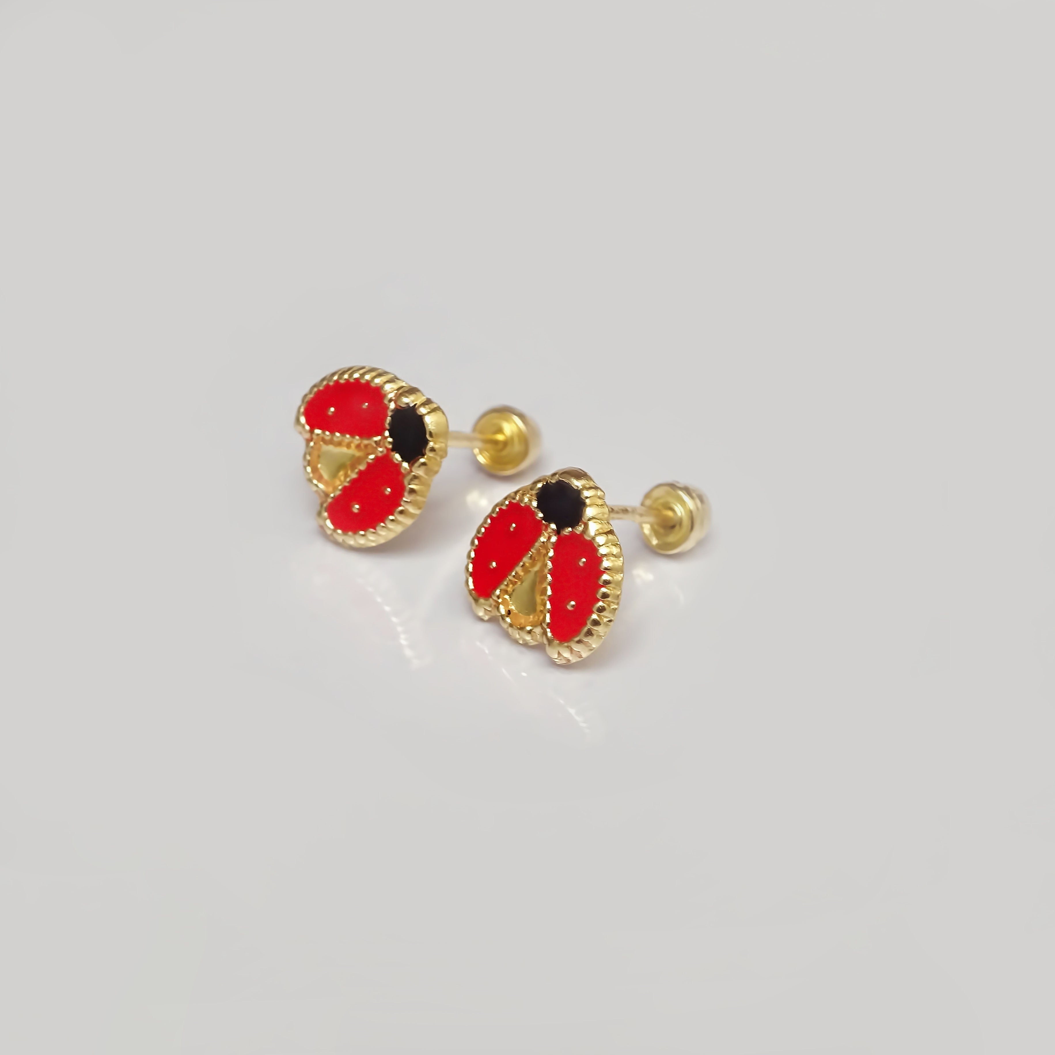 Amor Eterno - Broqueles Catarina Fly Aretes / Oro 10k
