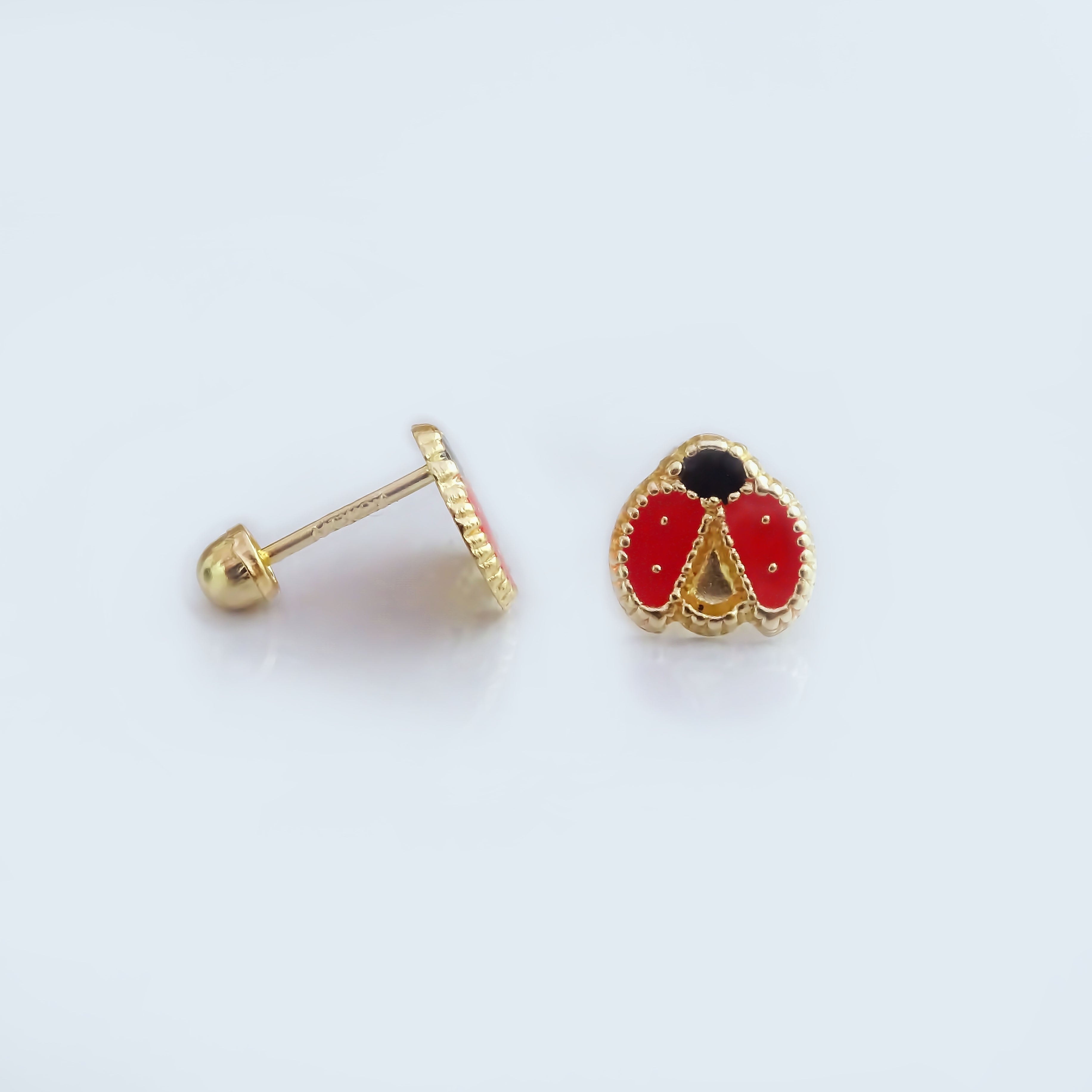 Amor Eterno - Broqueles Catarina Fly Aretes / Oro 10k