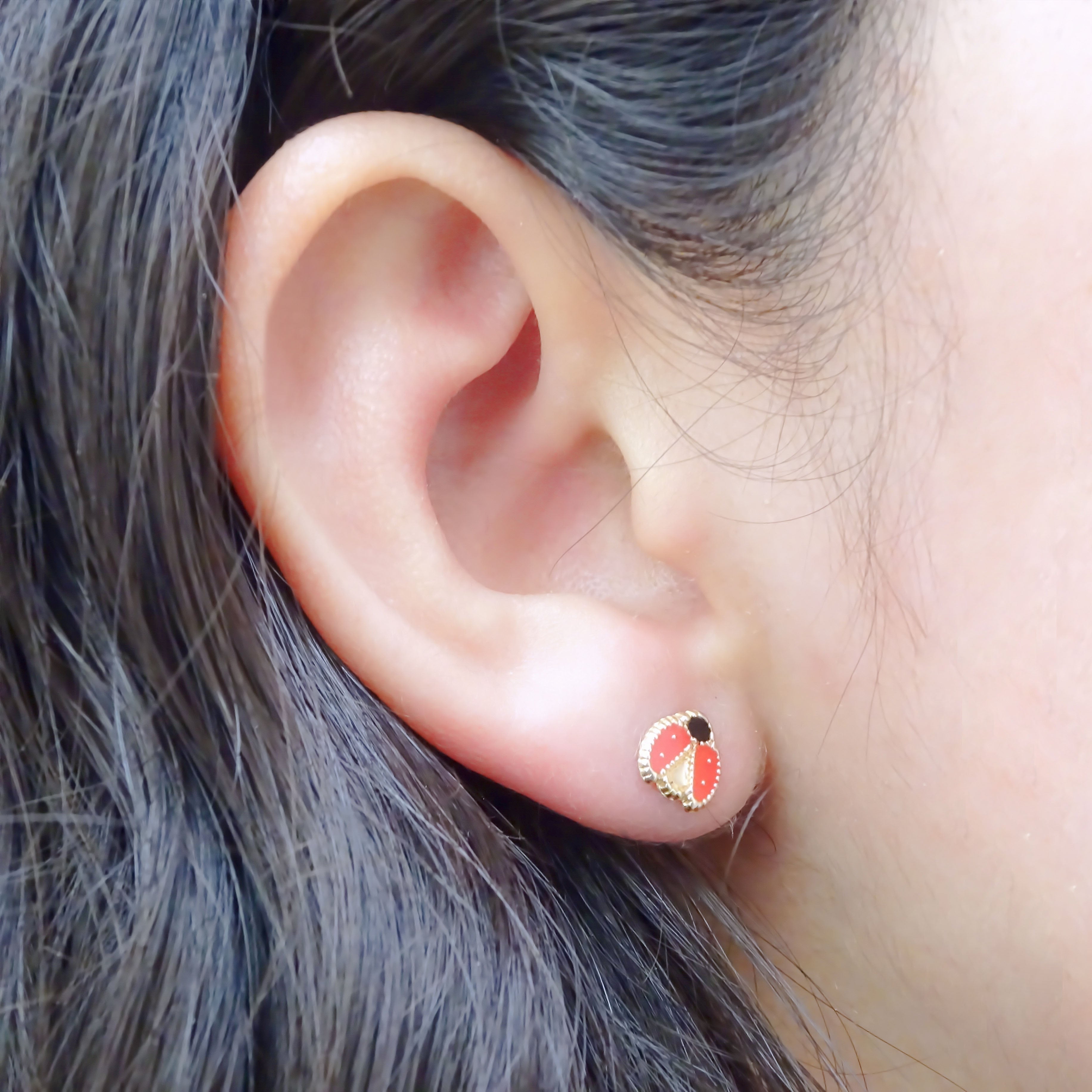 Amor Eterno - Broqueles Catarina Fly Aretes / Oro 10k