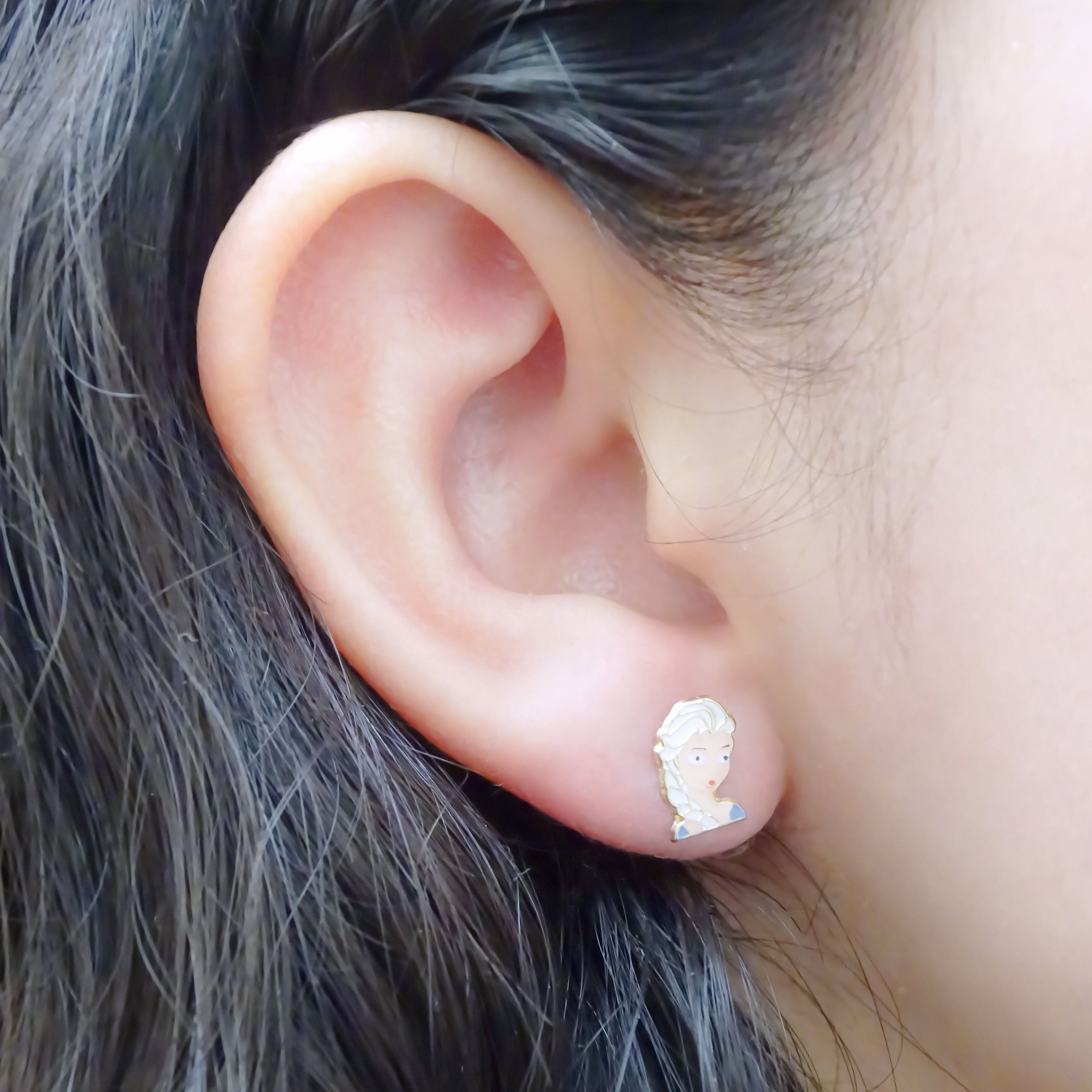 Amor Eterno - Broqueles Elsa - Ana Frozen / Aretes Oro 10k