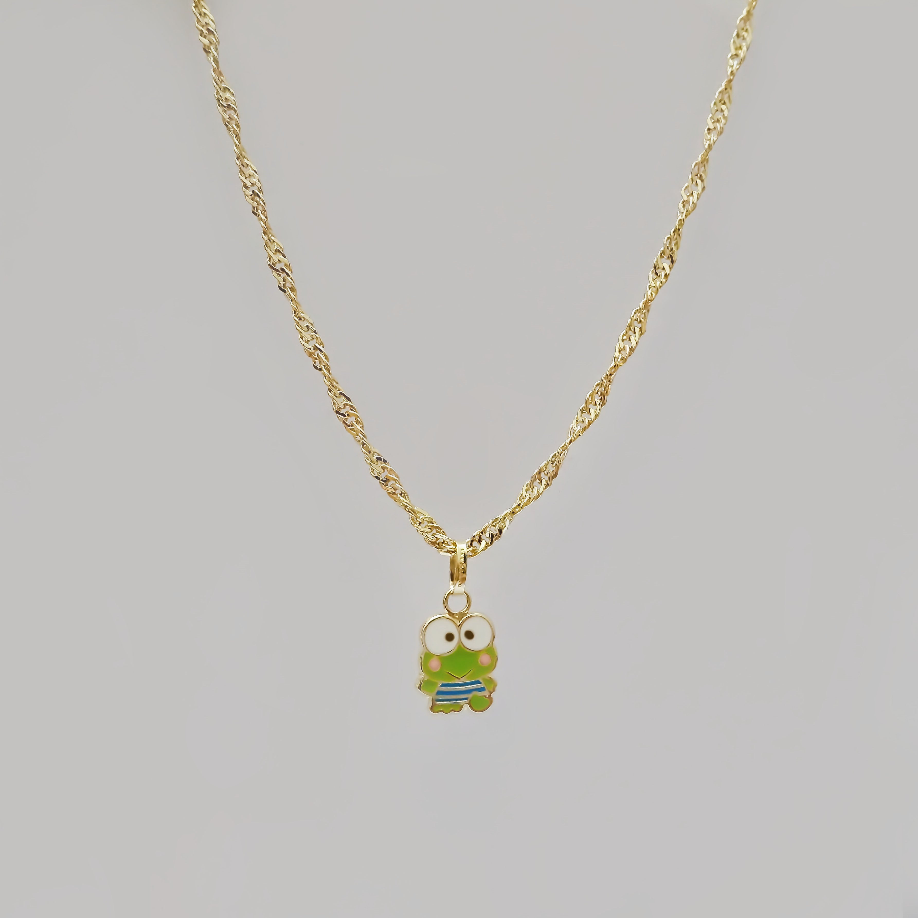 Amor Eterno - Dije Keroppi / Oro Sólido 10k