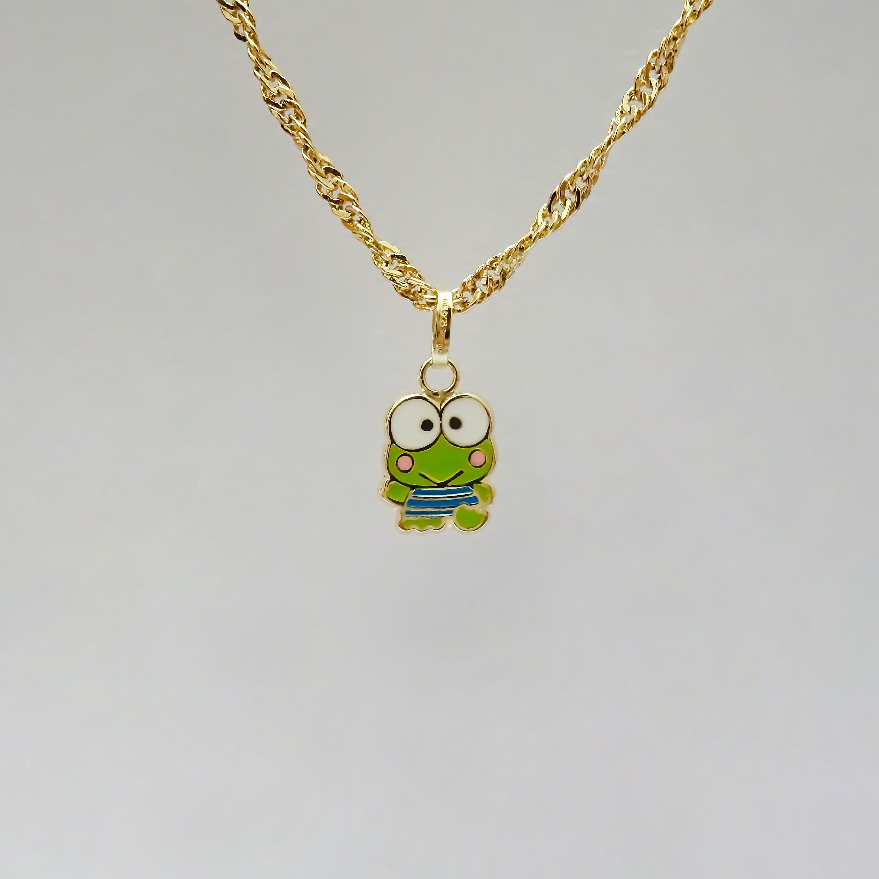 Amor Eterno - Dije Keroppi / Oro Sólido 10k