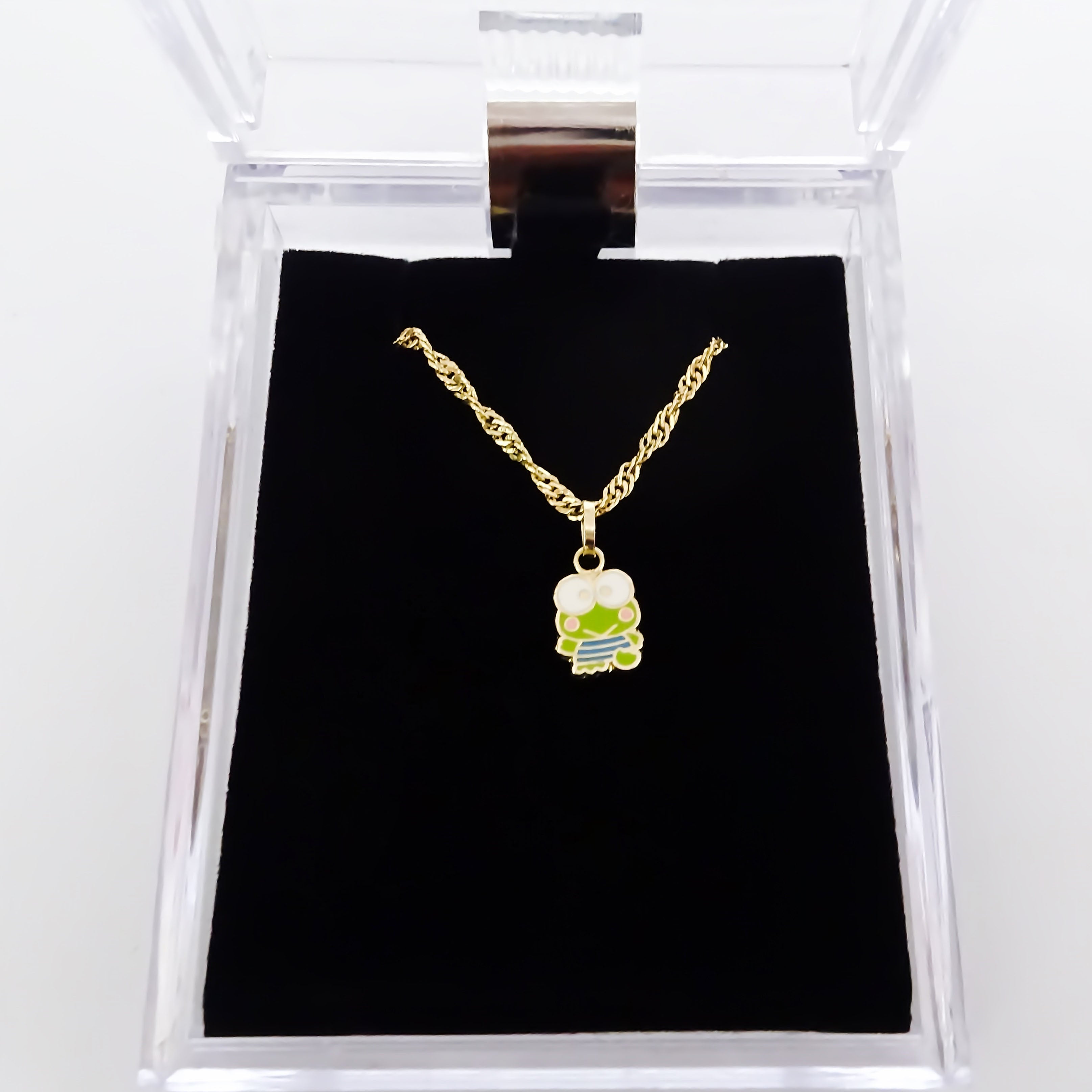 Amor Eterno - Dije Keroppi / Oro Sólido 10k