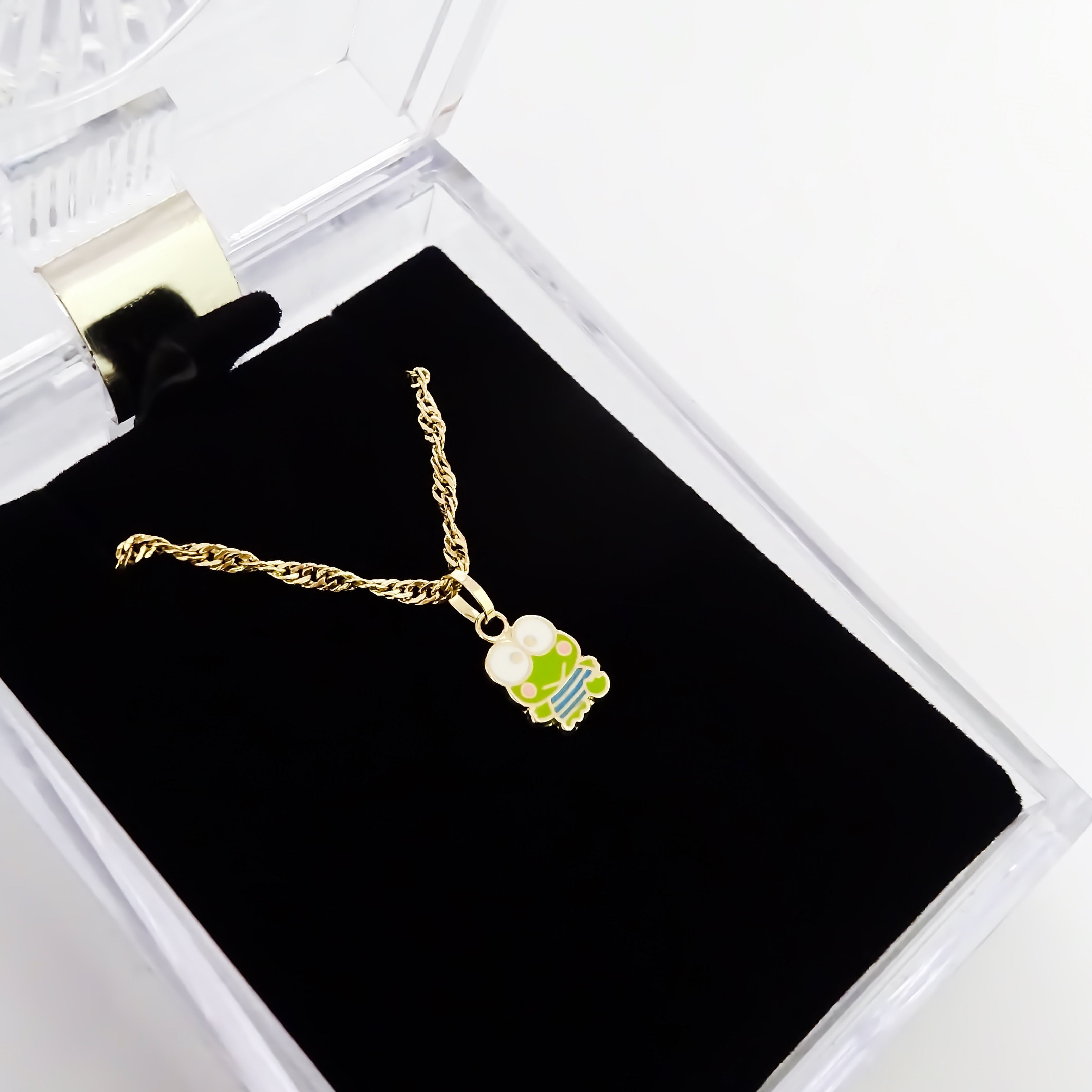 Amor Eterno - Dije Keroppi / Oro Sólido 10k