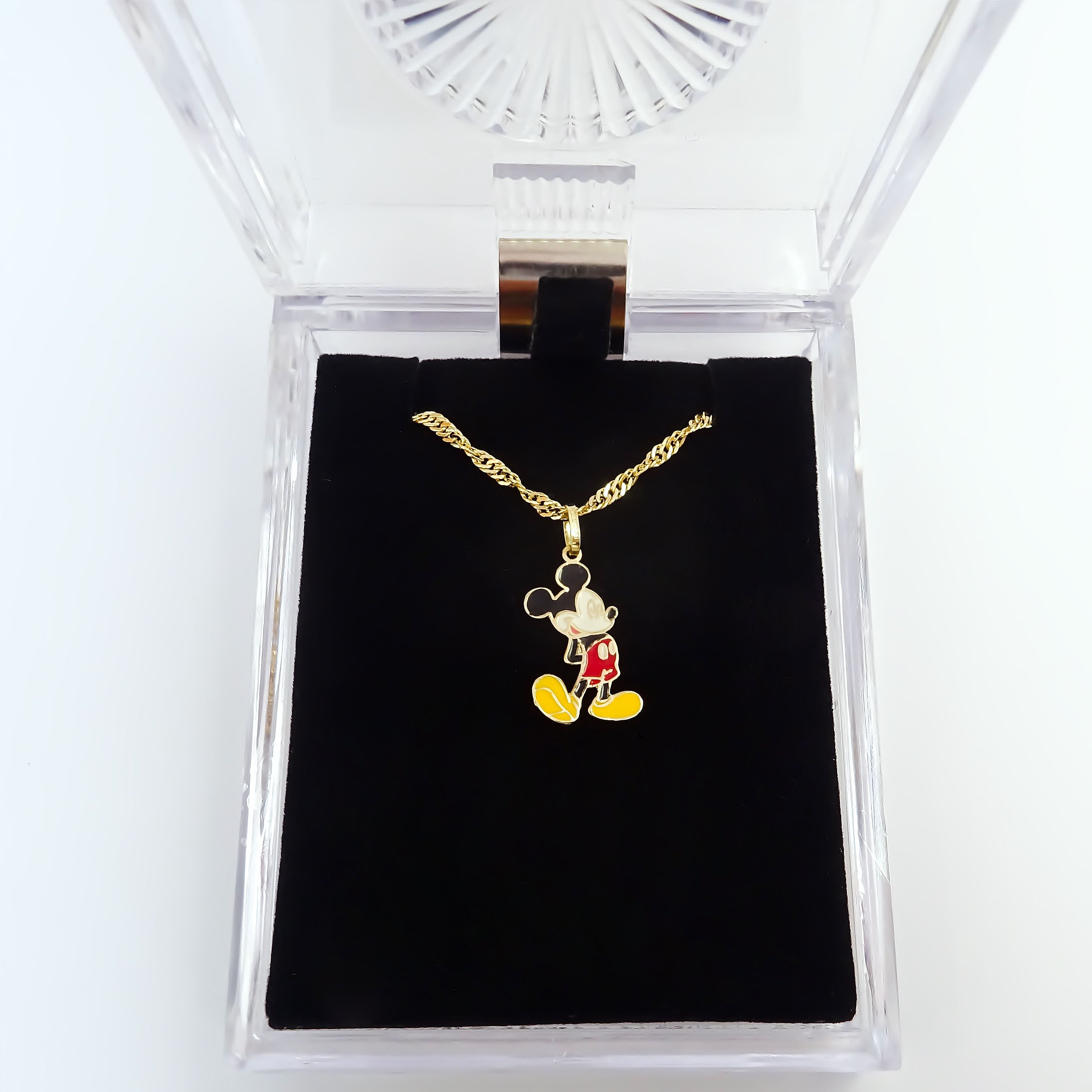 Amor Eterno - Dije Mickey Mouse / Oro Sólido 10k