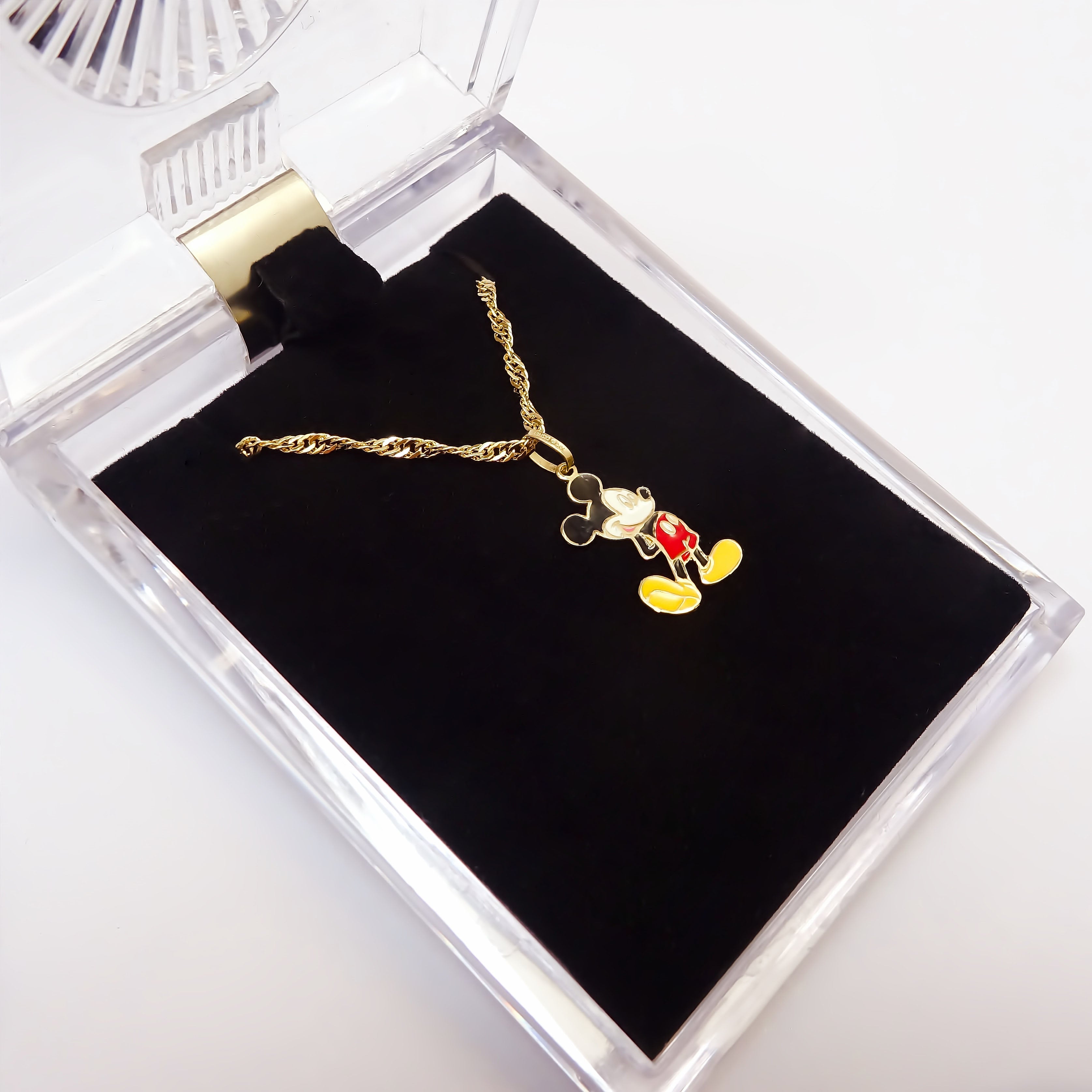 Amor Eterno - Dije Mickey Mouse / Oro Sólido 10k