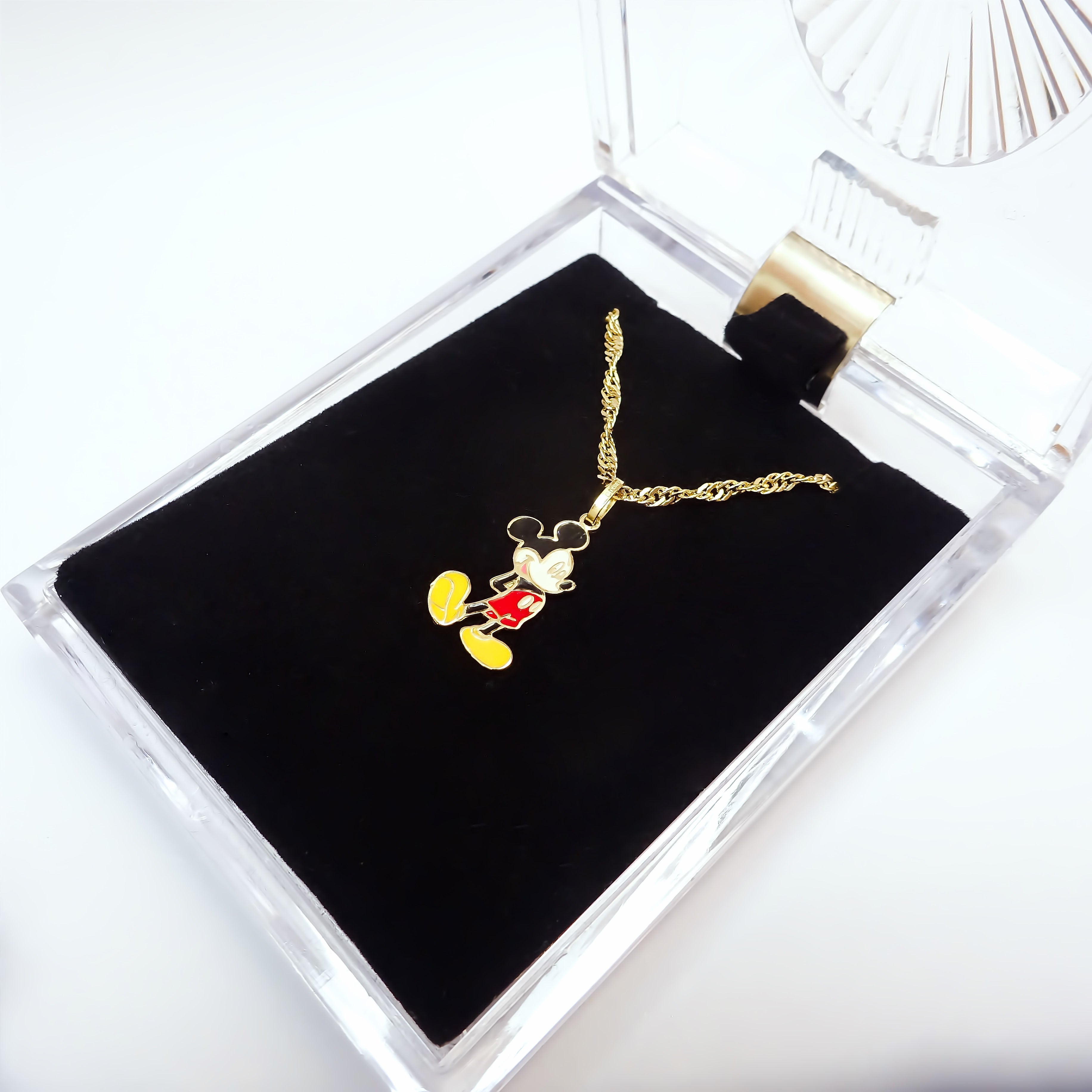 Amor Eterno - Dije Mickey Mouse / Oro Sólido 10k