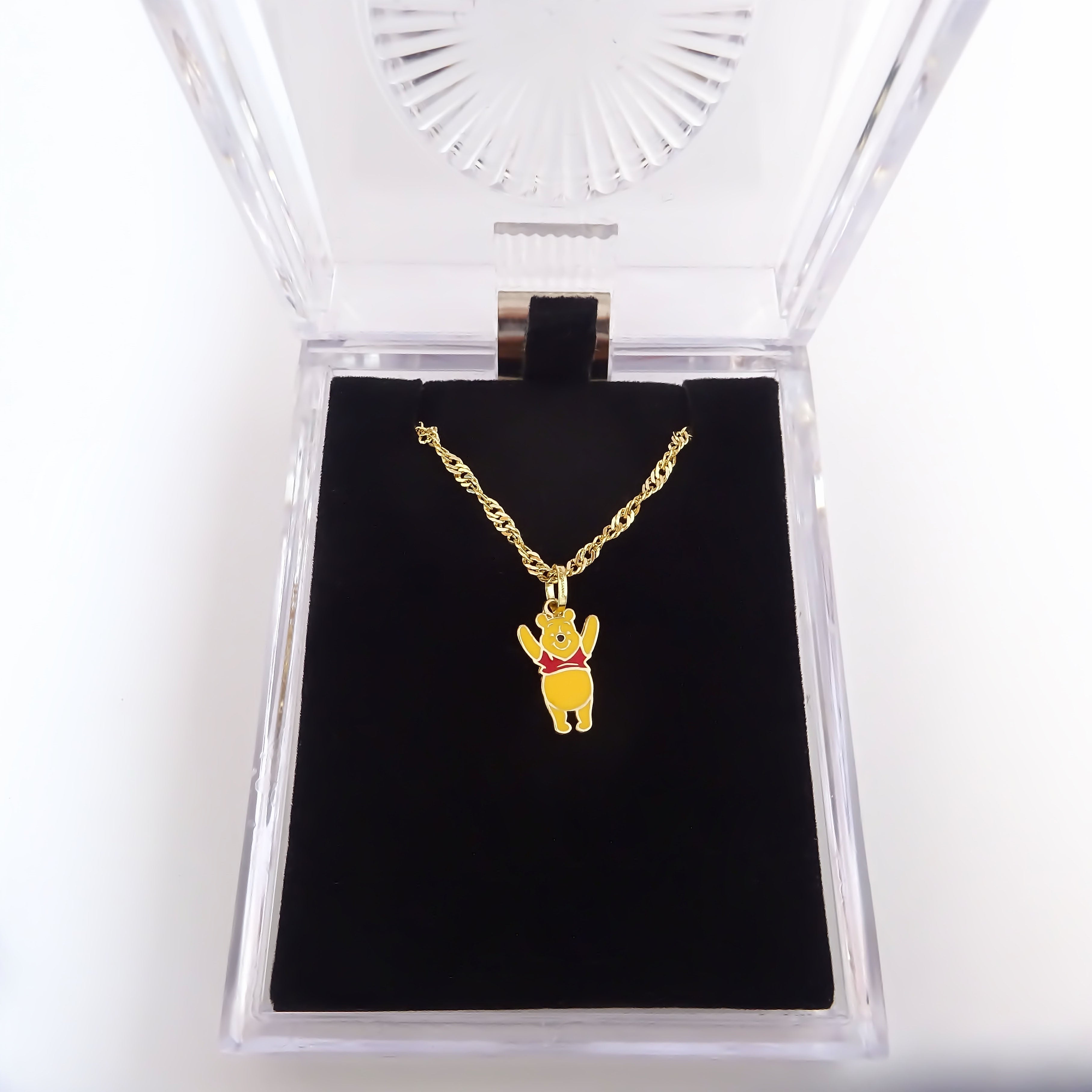 Amor Eterno - Dije Winnie Pooh / Oro Sólido 10k