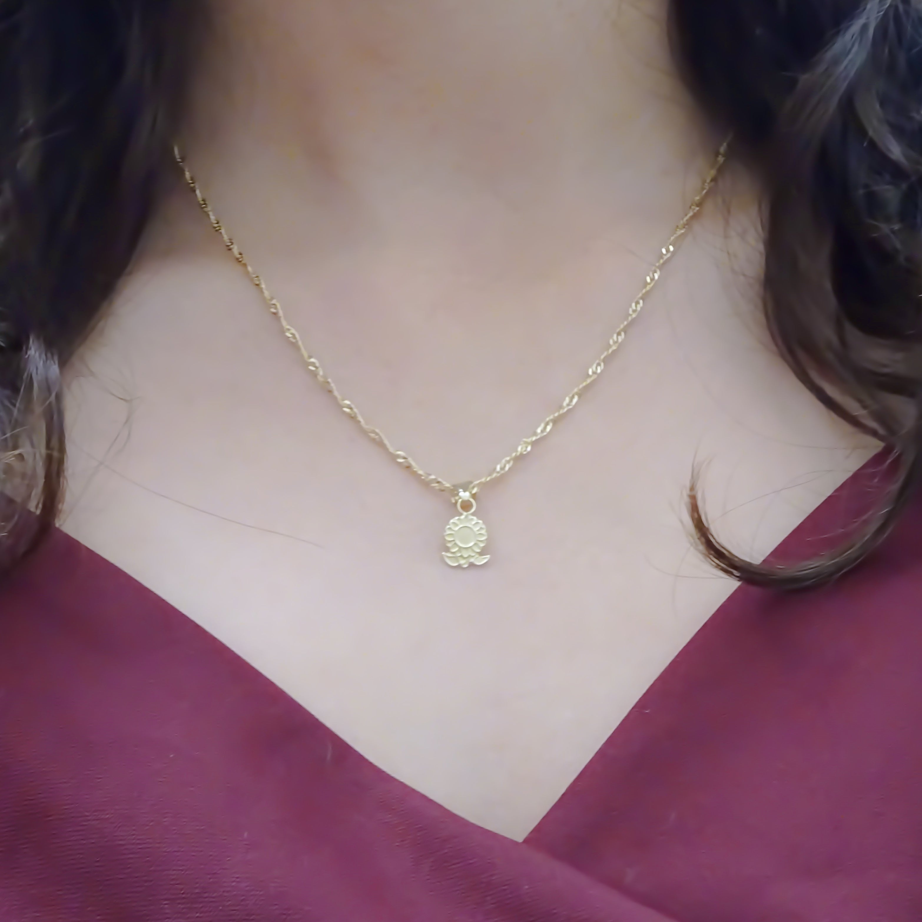 Dije Girasol Oro 10k