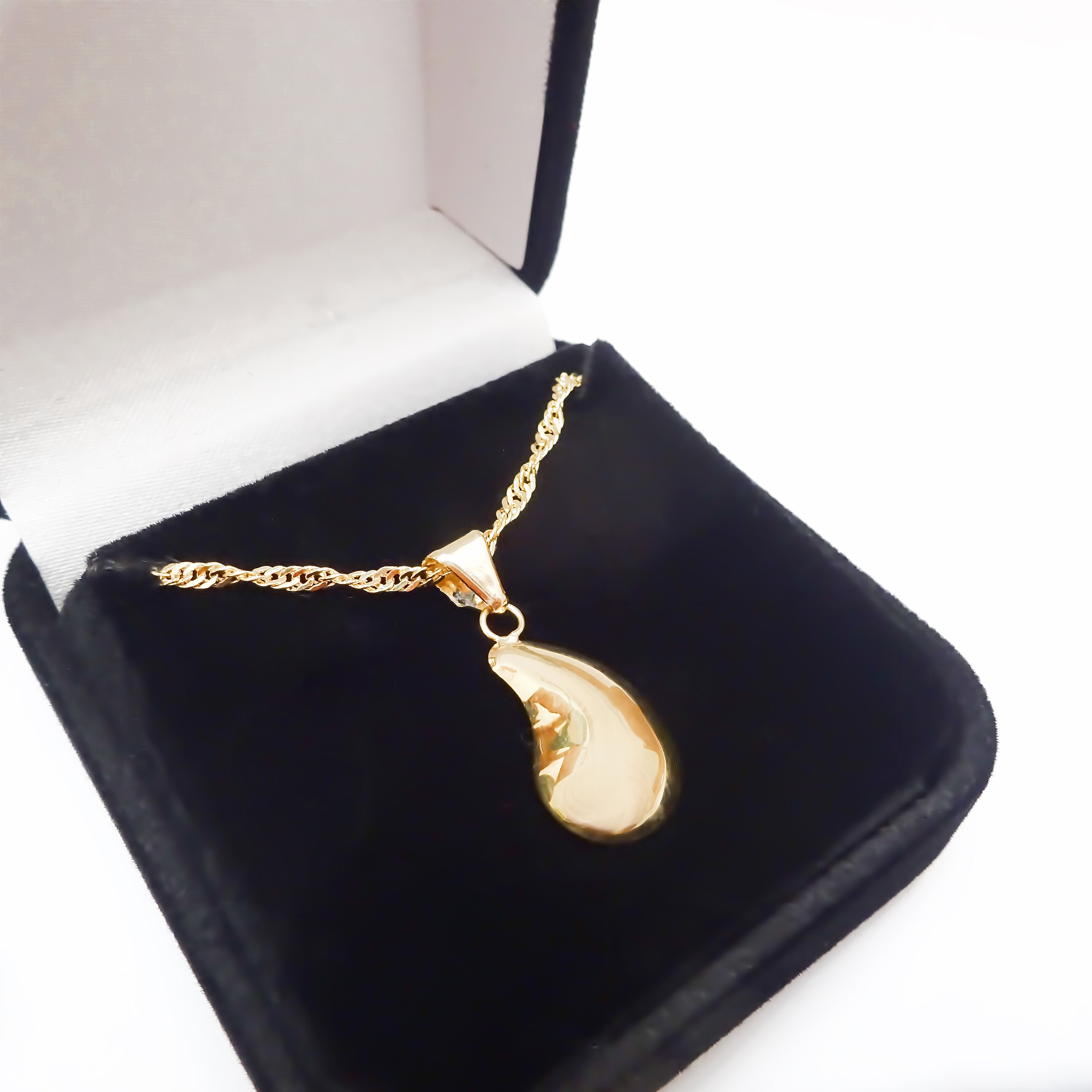 Amor Eterno - Dije Gota Grande Oro 10k