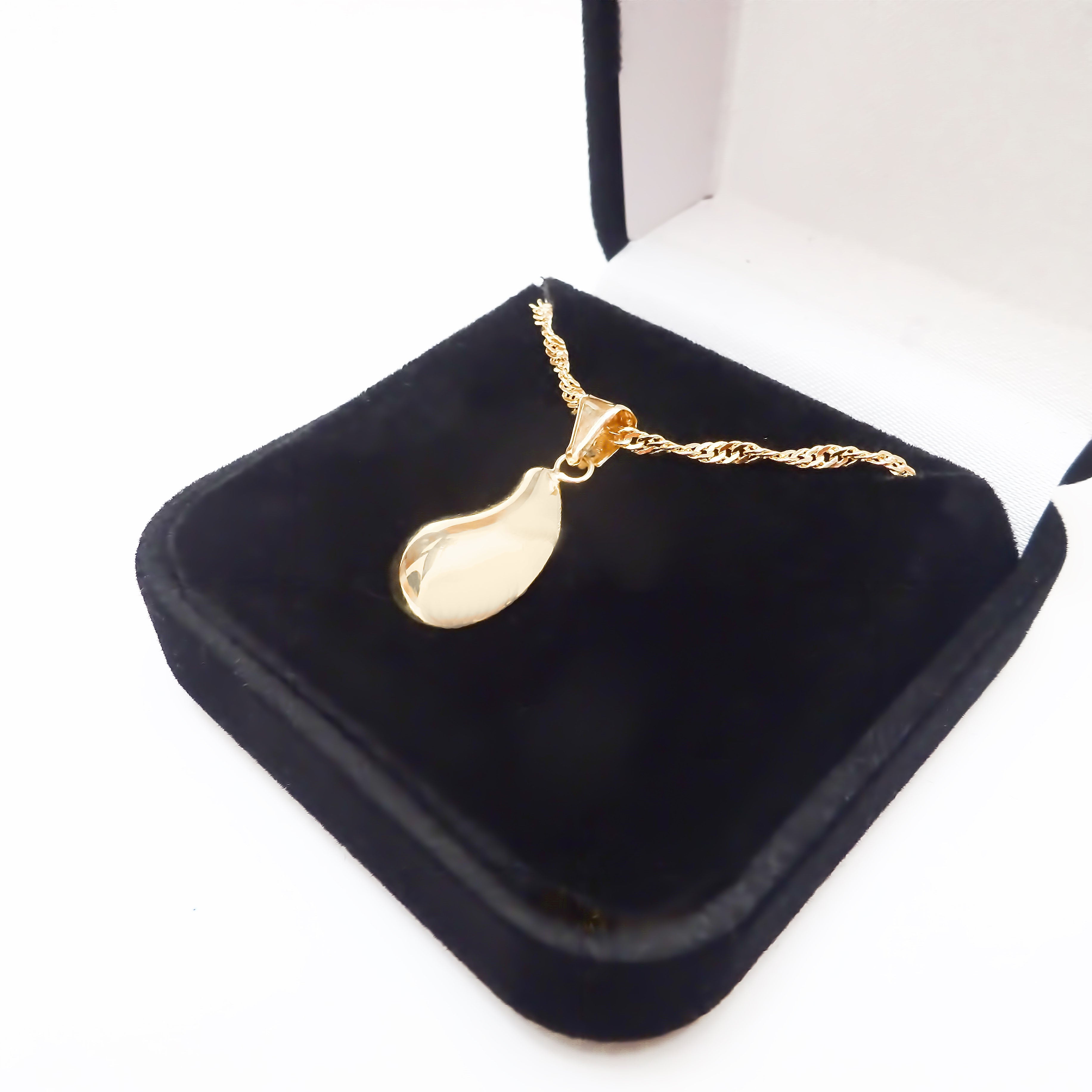 Amor Eterno - Dije Gota Grande Oro 10k