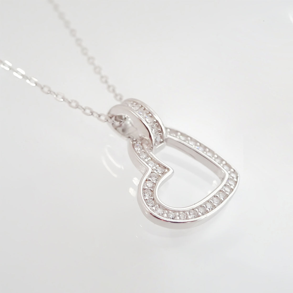 Amor Eterno - Gargantilla / Collar Plata Oro 24k / Corazón