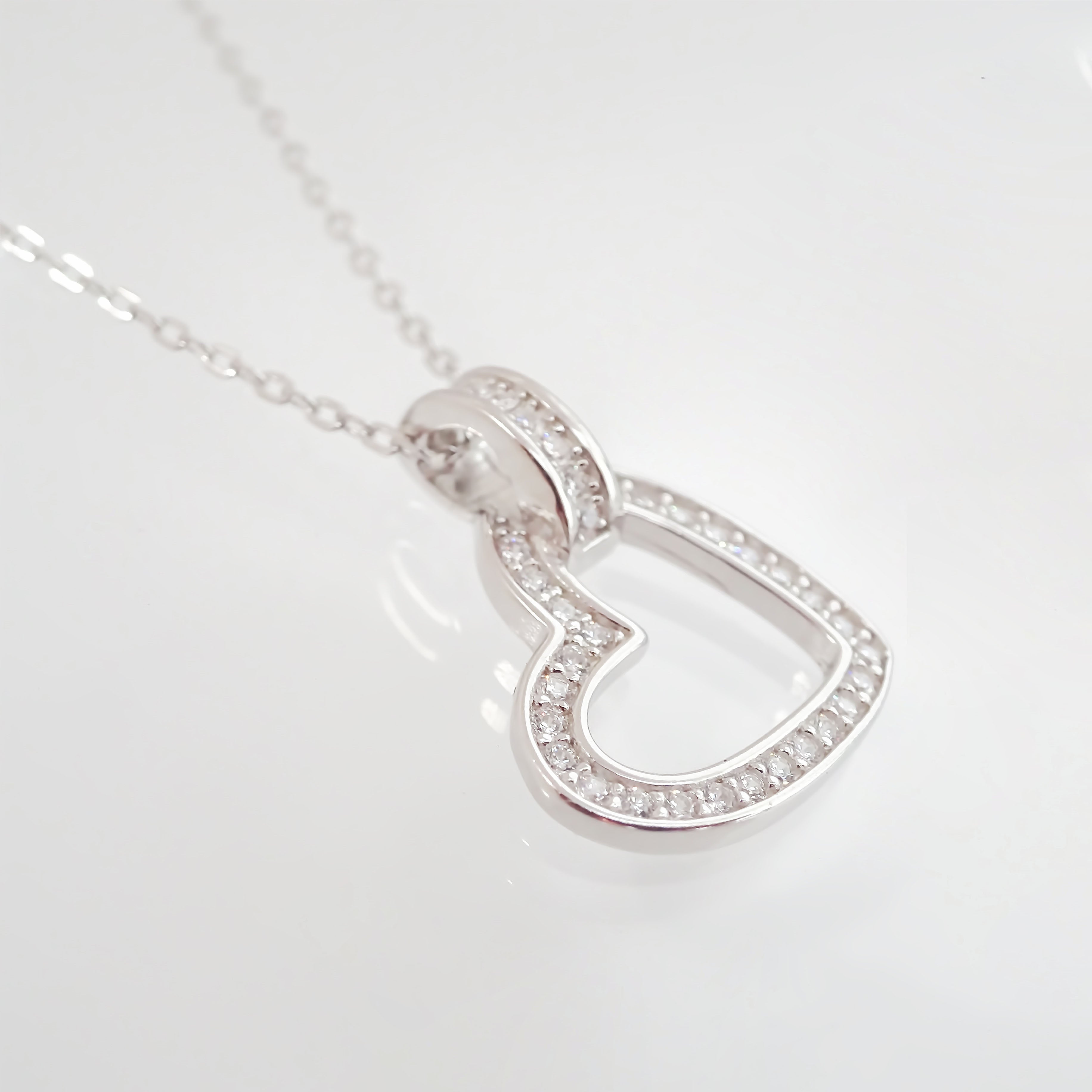 Amor Eterno - Gargantilla / Collar Plata Oro 24k / Corazón