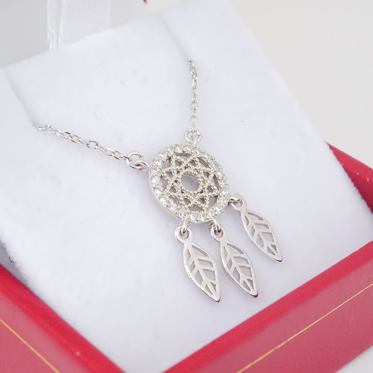 Amor Eterno - Gargantilla Collar Plata Oro 24k Atrapasueños