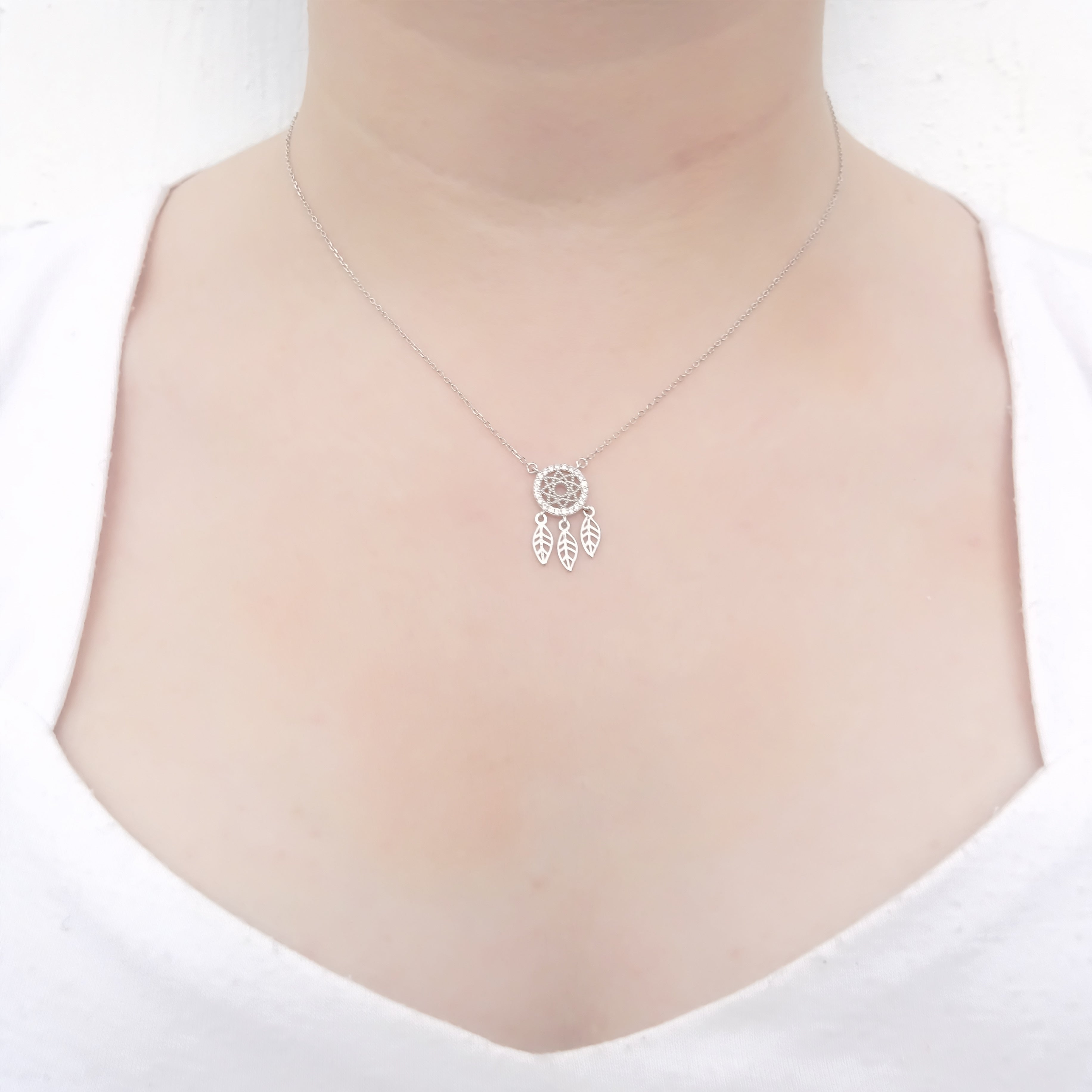 Amor Eterno - Gargantilla Collar Plata Oro 24k Atrapasueños