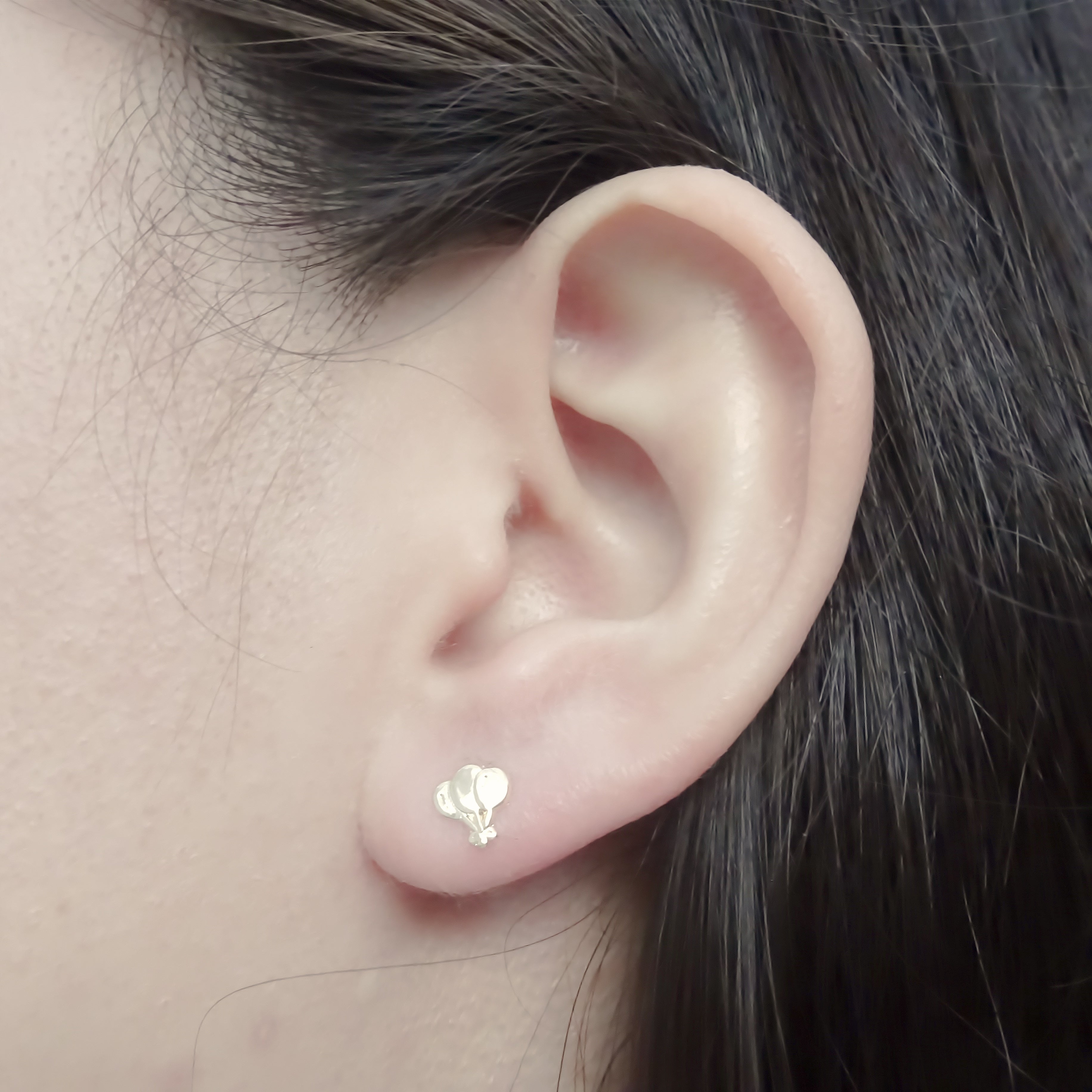 Amor Eterno - Broqueles / Globos Fiesta / Aretes / Oro 10k