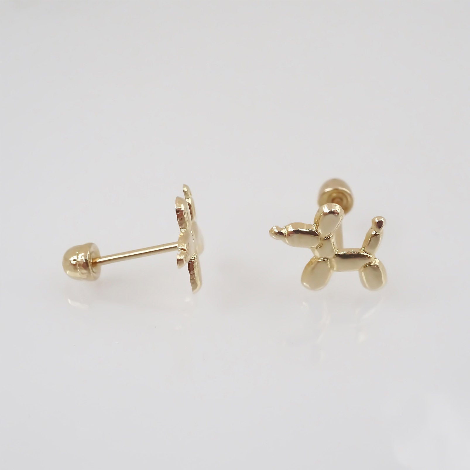 Amor Eterno - Broqueles / Globos Perrito / Aretes / Oro 10k