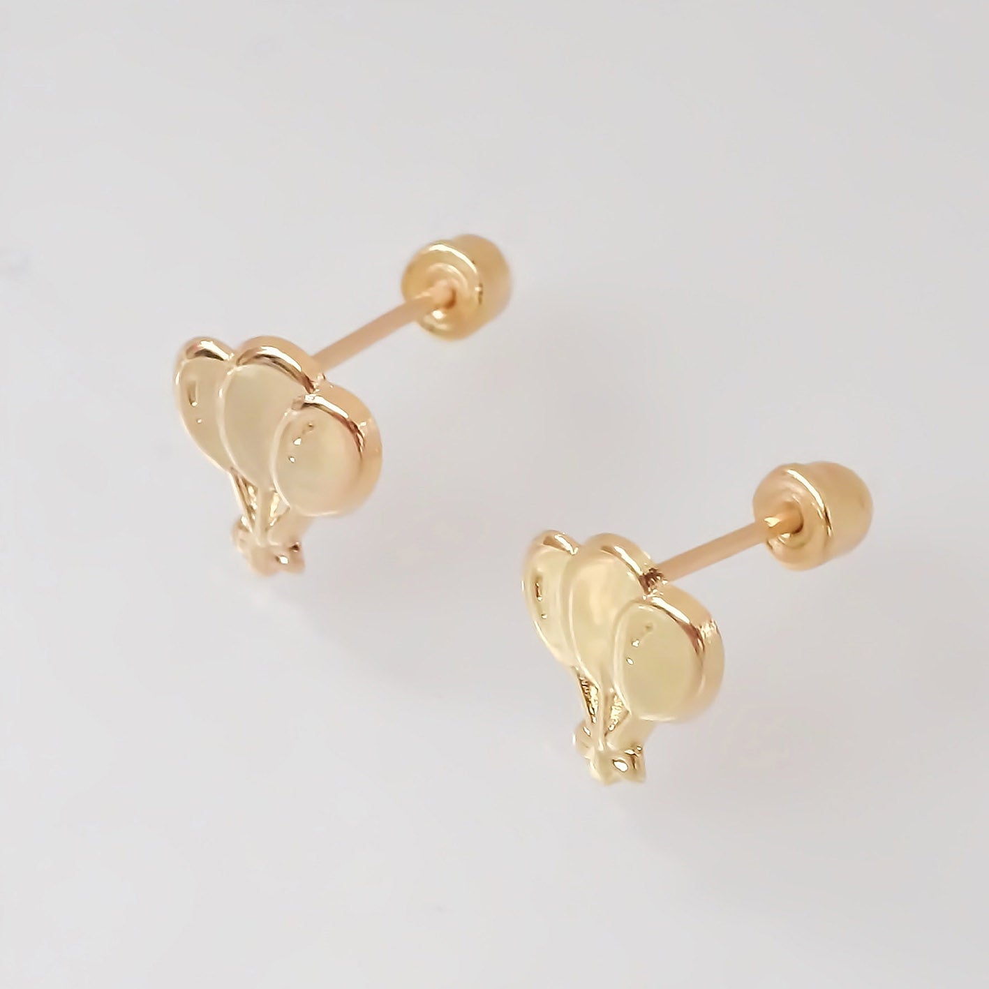 Amor Eterno - Broqueles / Globos Fiesta / Aretes / Oro 10k