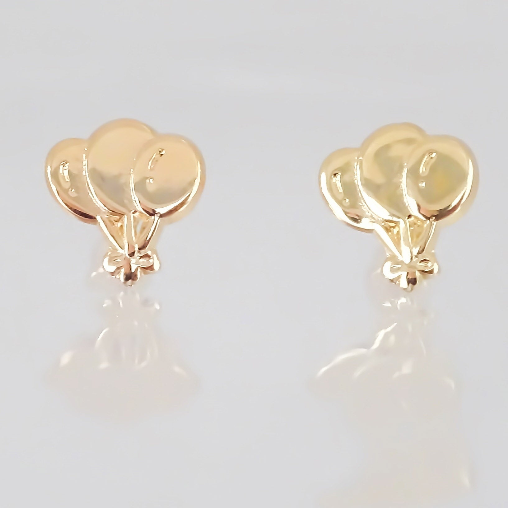 Amor Eterno - Broqueles / Globos Fiesta / Aretes / Oro 10k
