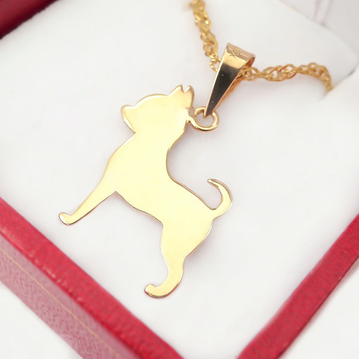 Amor Eterno - Dije Perrito Chihuahua Oro 14k + Cadena Regalo
