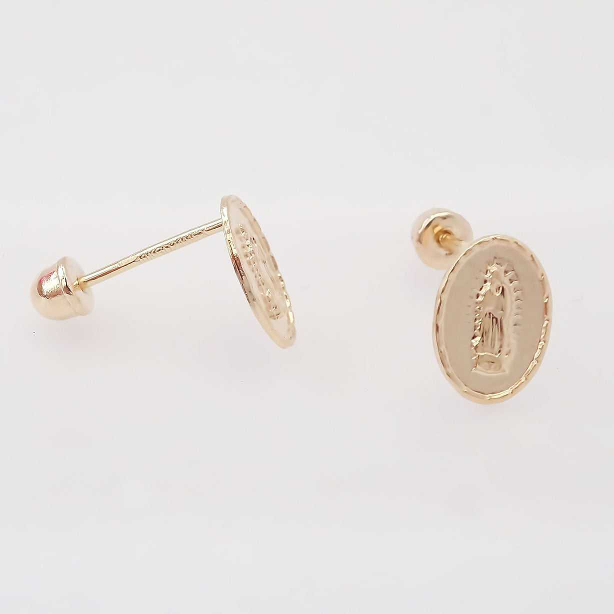 Amor Eterno - Broqueles Virgen / Aretes / Oro 10k + Regalo