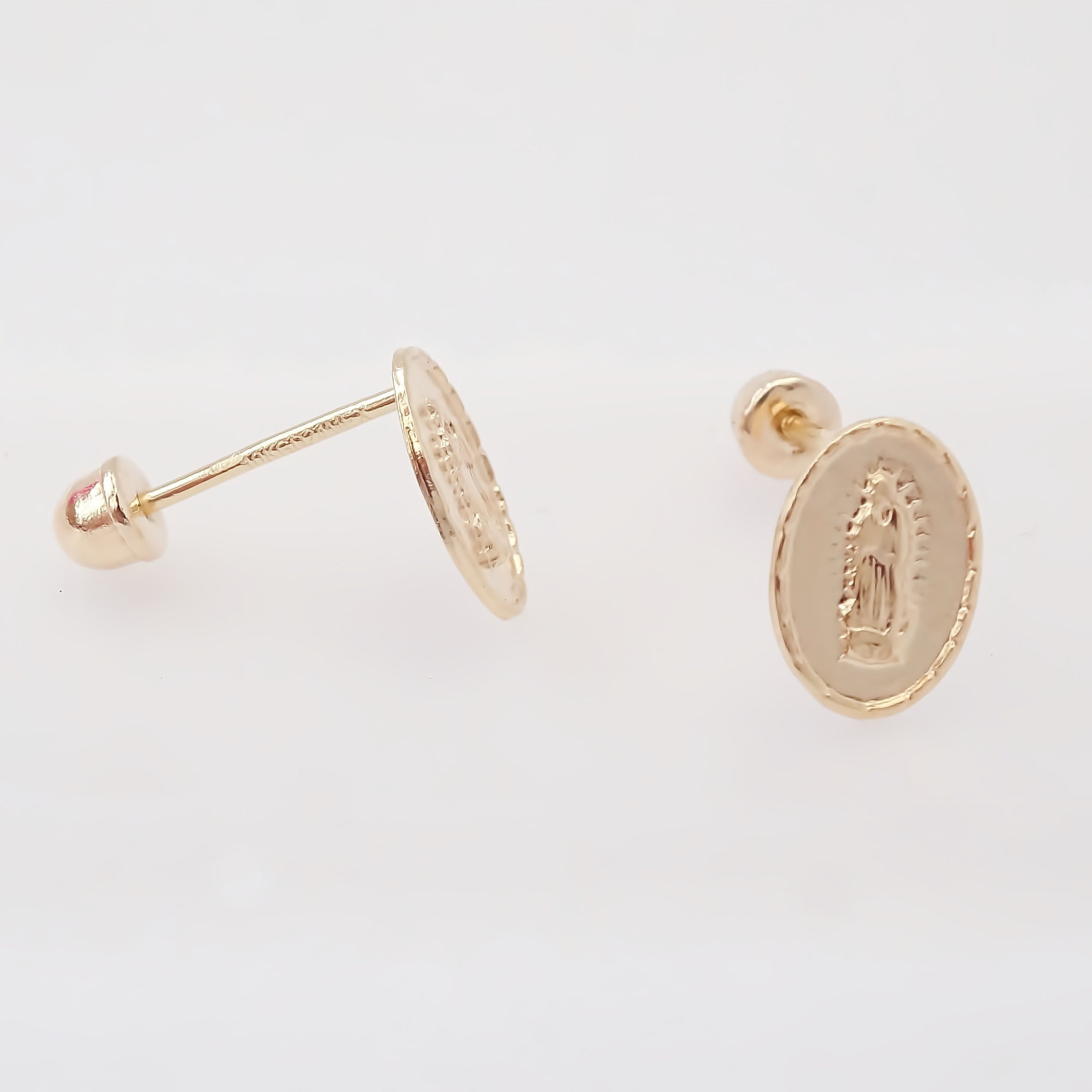 Amor Eterno - Broqueles Virgen / Aretes / Oro 10k + Regalo