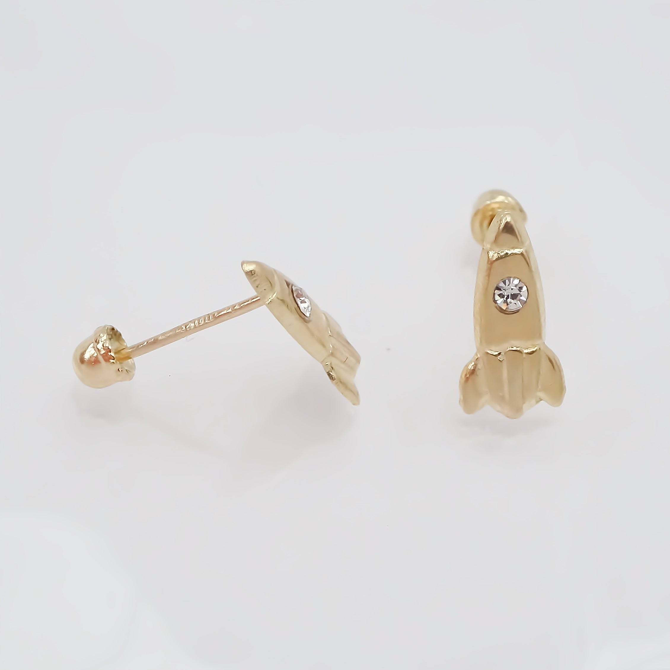 Amor Eterno - Broqueles Cohetes / Aretes / Oro 10k