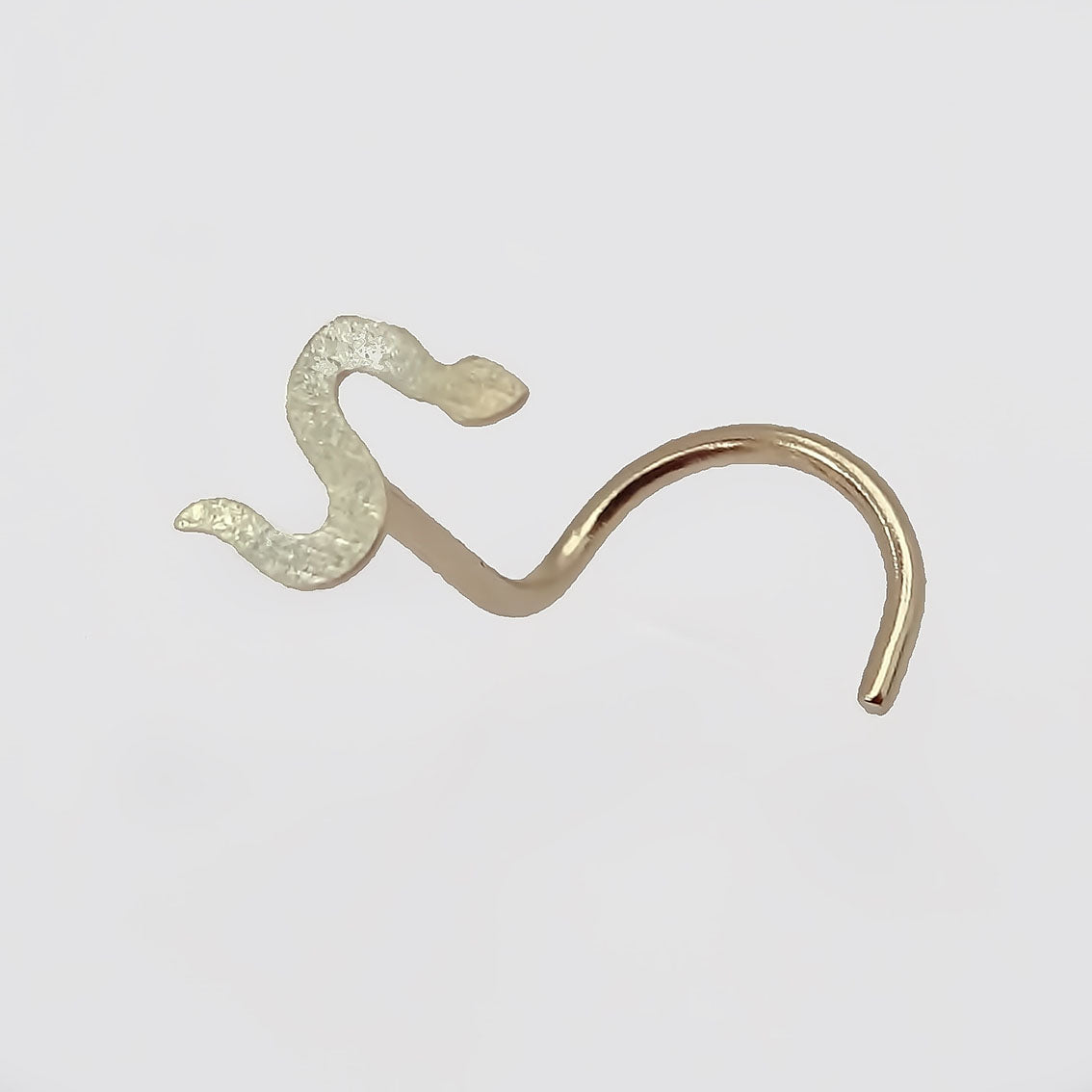 Amor Eterno - Piercing Para Nariz / Oro Sólido 10k