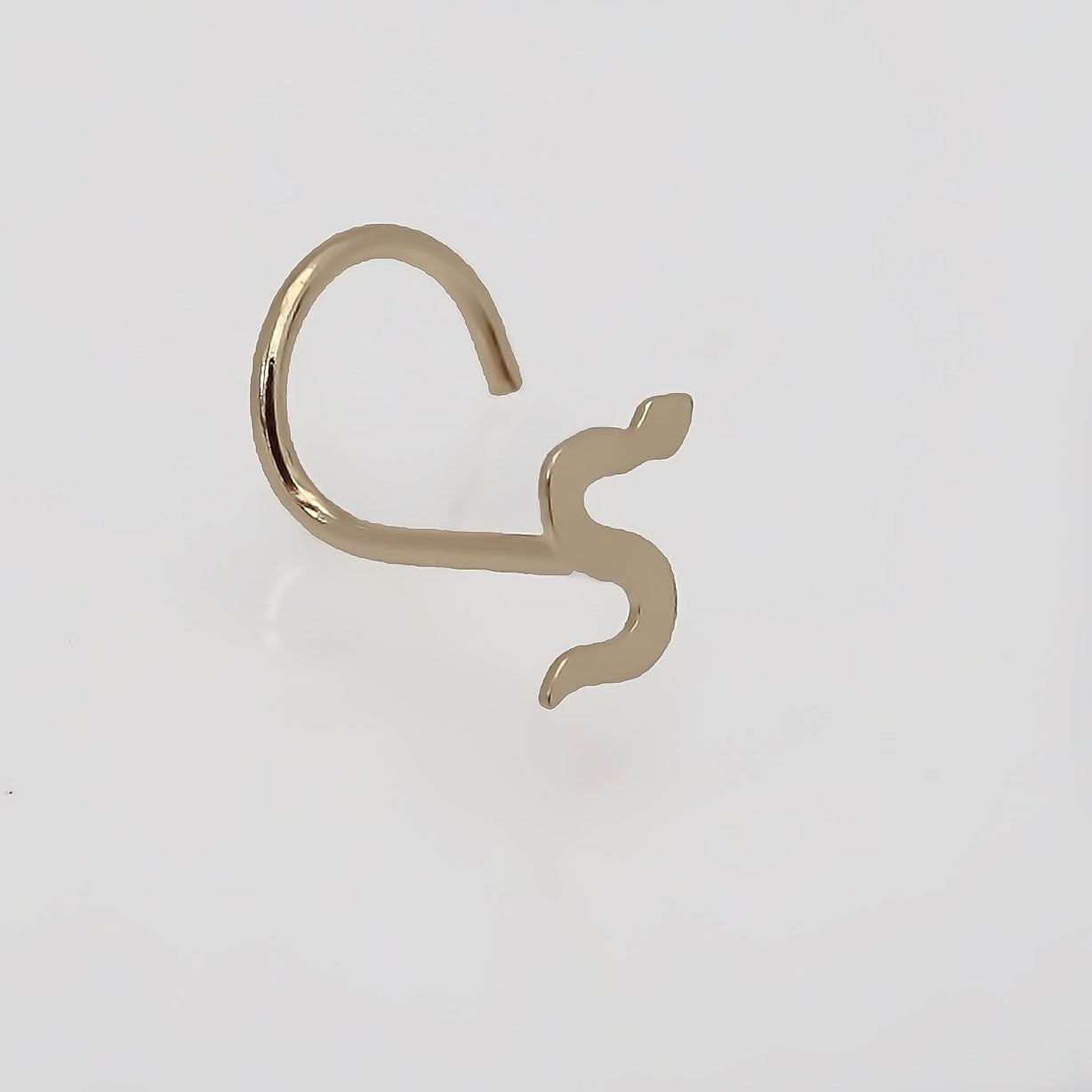 Amor Eterno - Piercing Para Nariz / Oro Sólido 10k