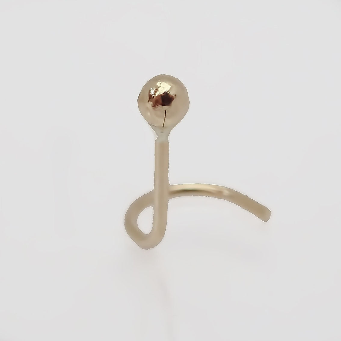 Amor Eterno - Piercing Para Nariz / Oro Sólido 10k