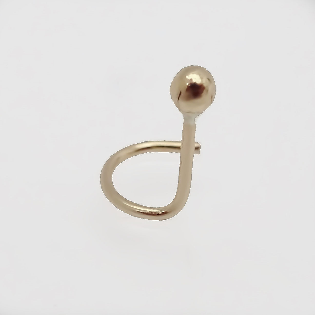 Amor Eterno - Piercing Para Nariz / Oro Sólido 10k