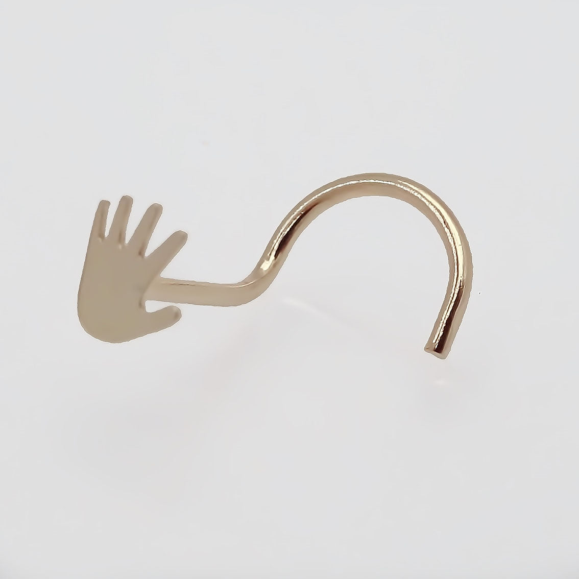 Amor Eterno - Piercing Para Nariz / Oro Sólido 10k