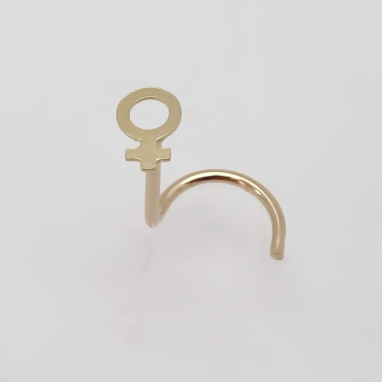 Amor Eterno - Piercing Para Nariz / Oro Sólido 10k